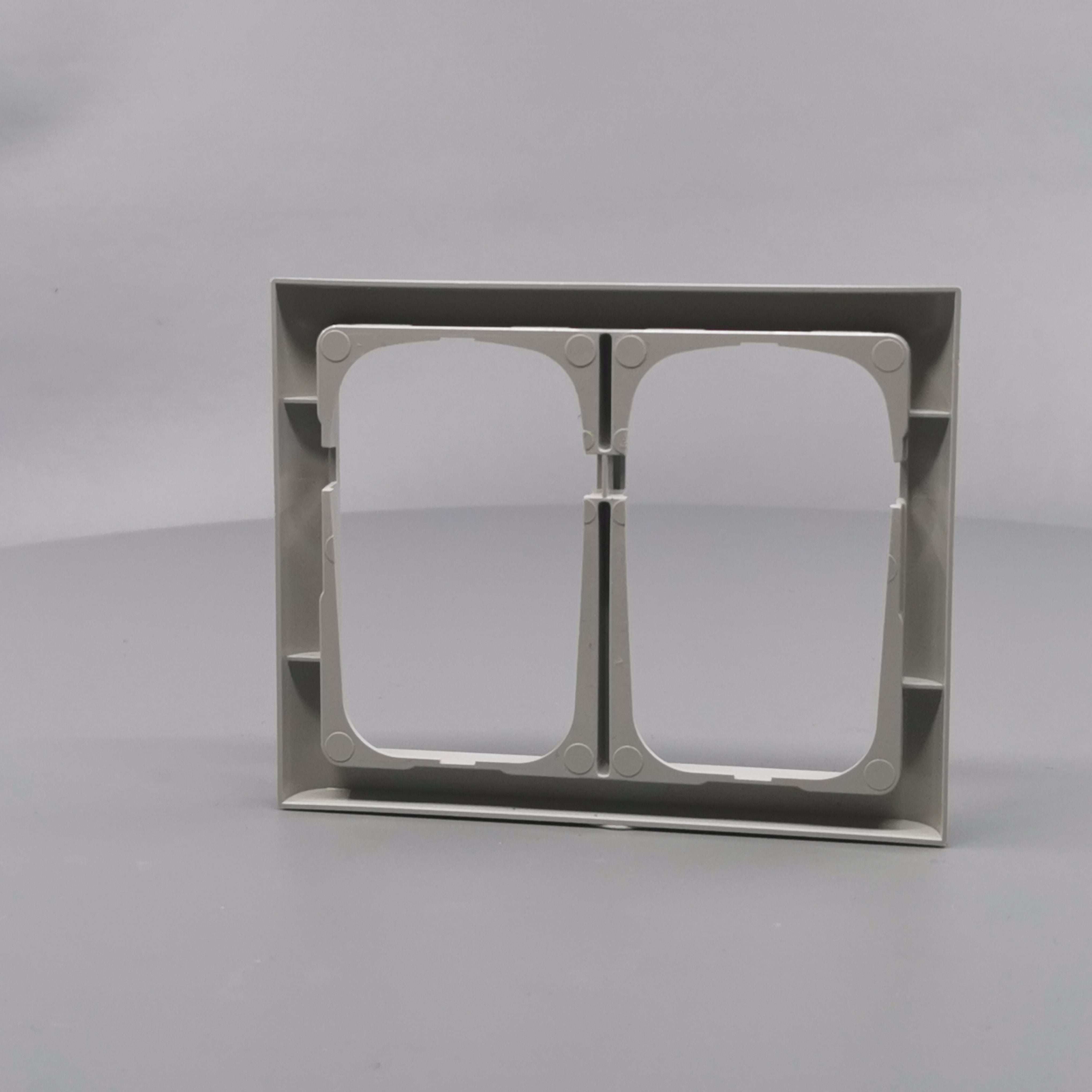 LK Fuga ramme Softline 63 2x1½m - lysegrå