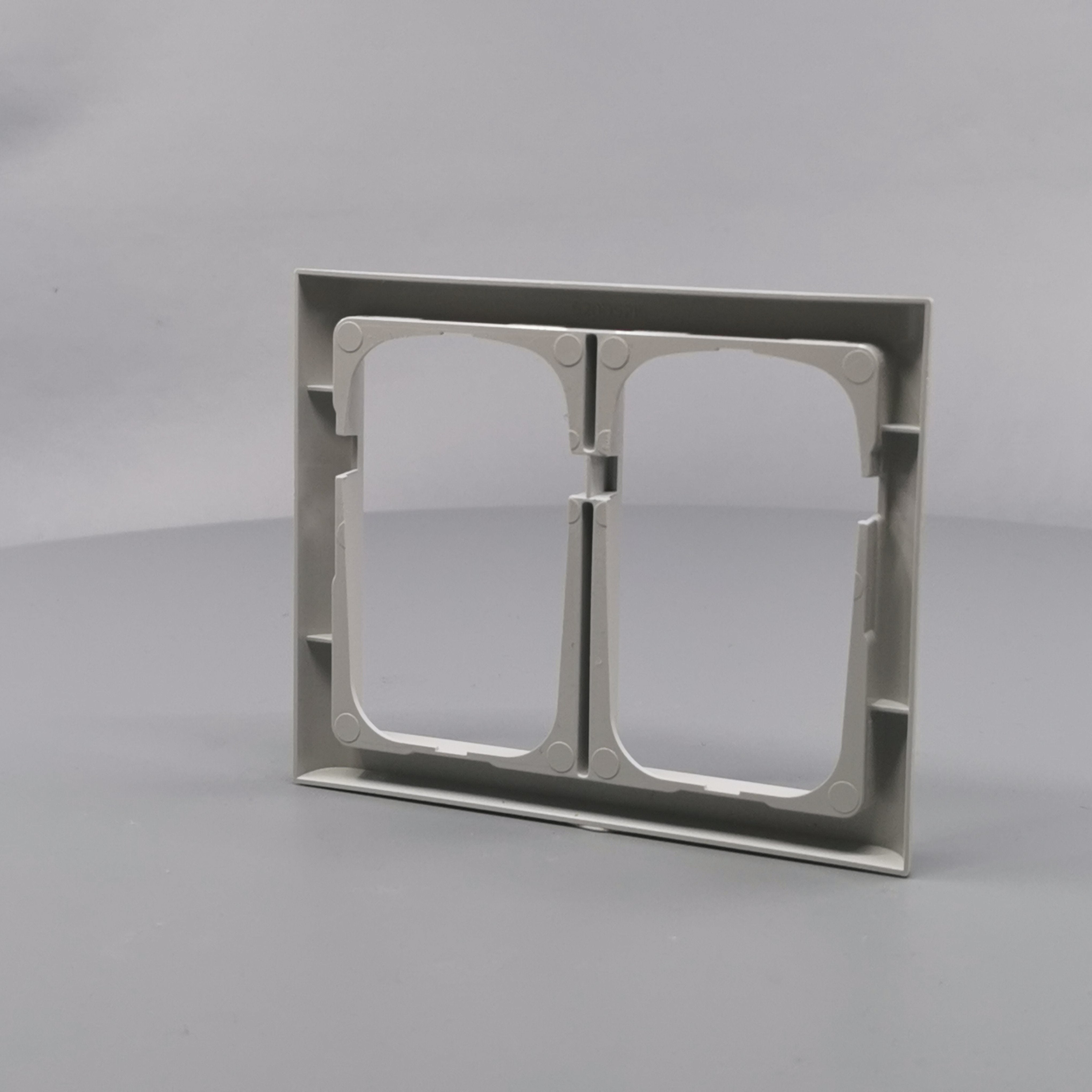 LK Fuga ramme Softline 63 2x1½m - lysegrå