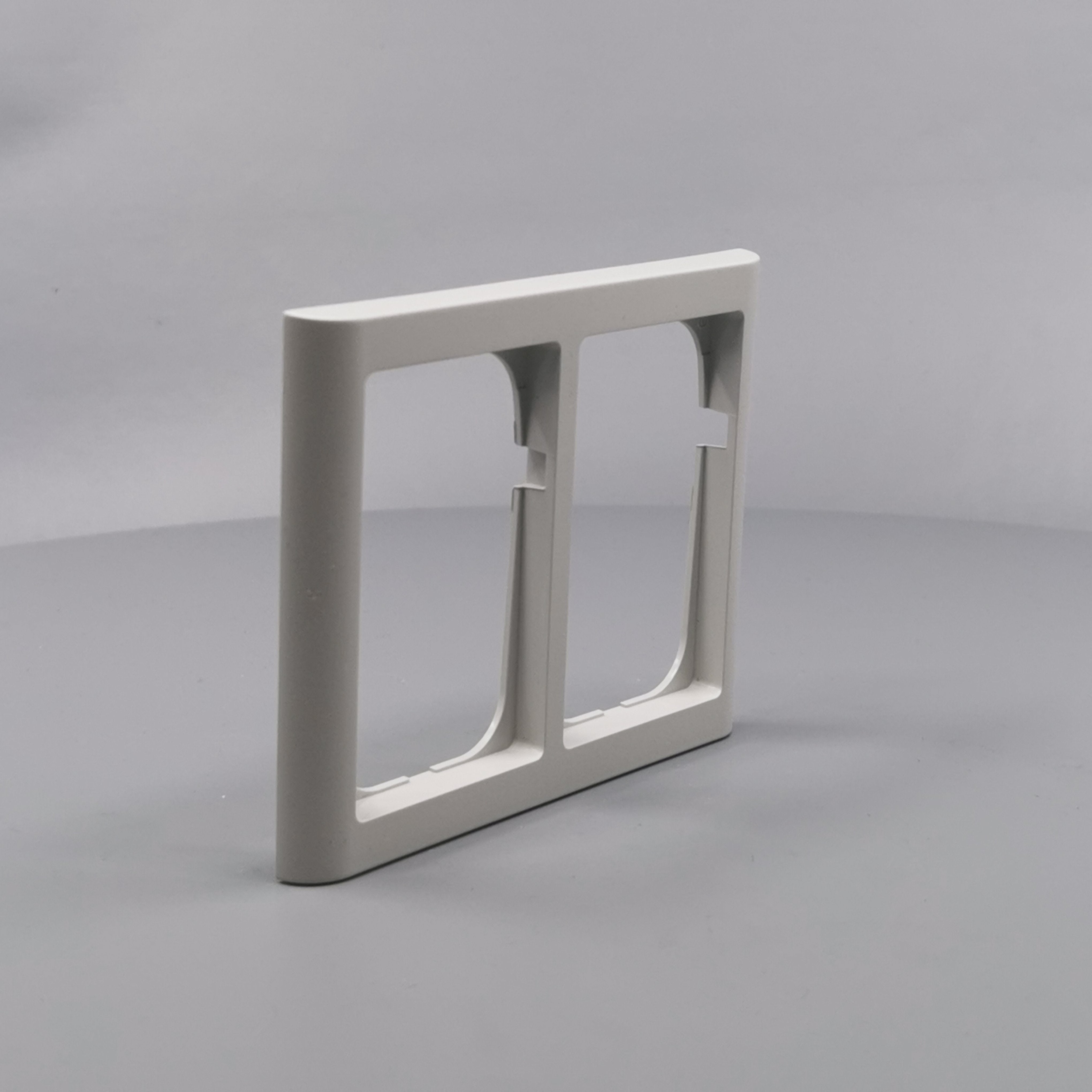 LK Fuga ramme Softline 63 2x1½m - lysegrå