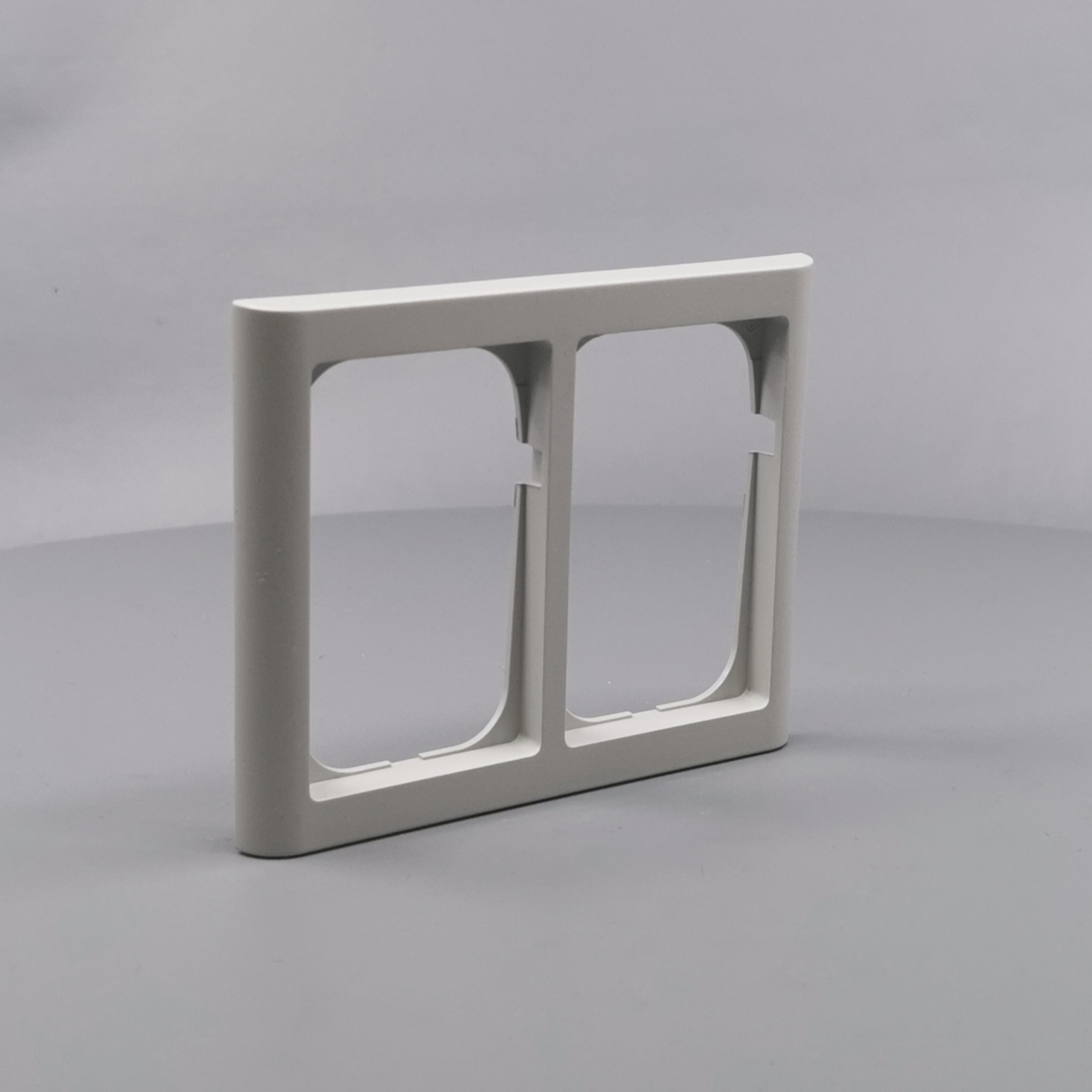 LK Fuga ramme Softline 63 2x1½m - lysegrå