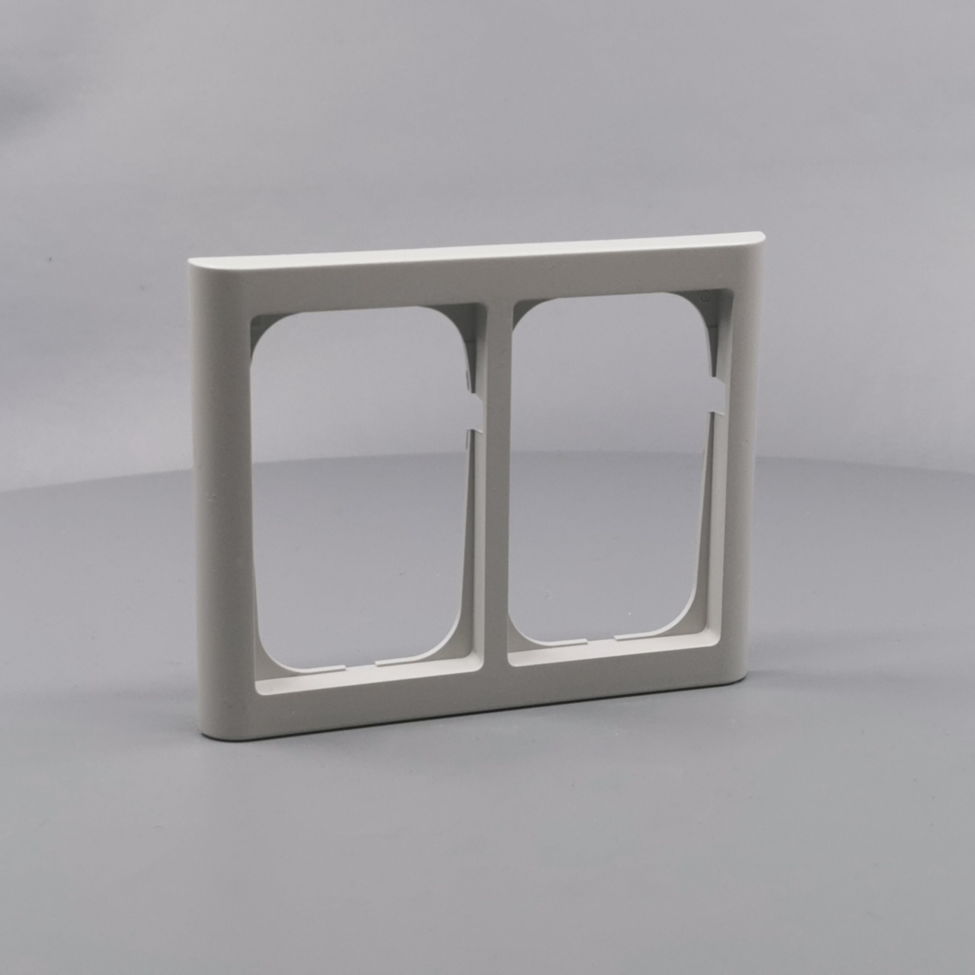 LK Fuga ramme Softline 63 2x1½m - lysegrå