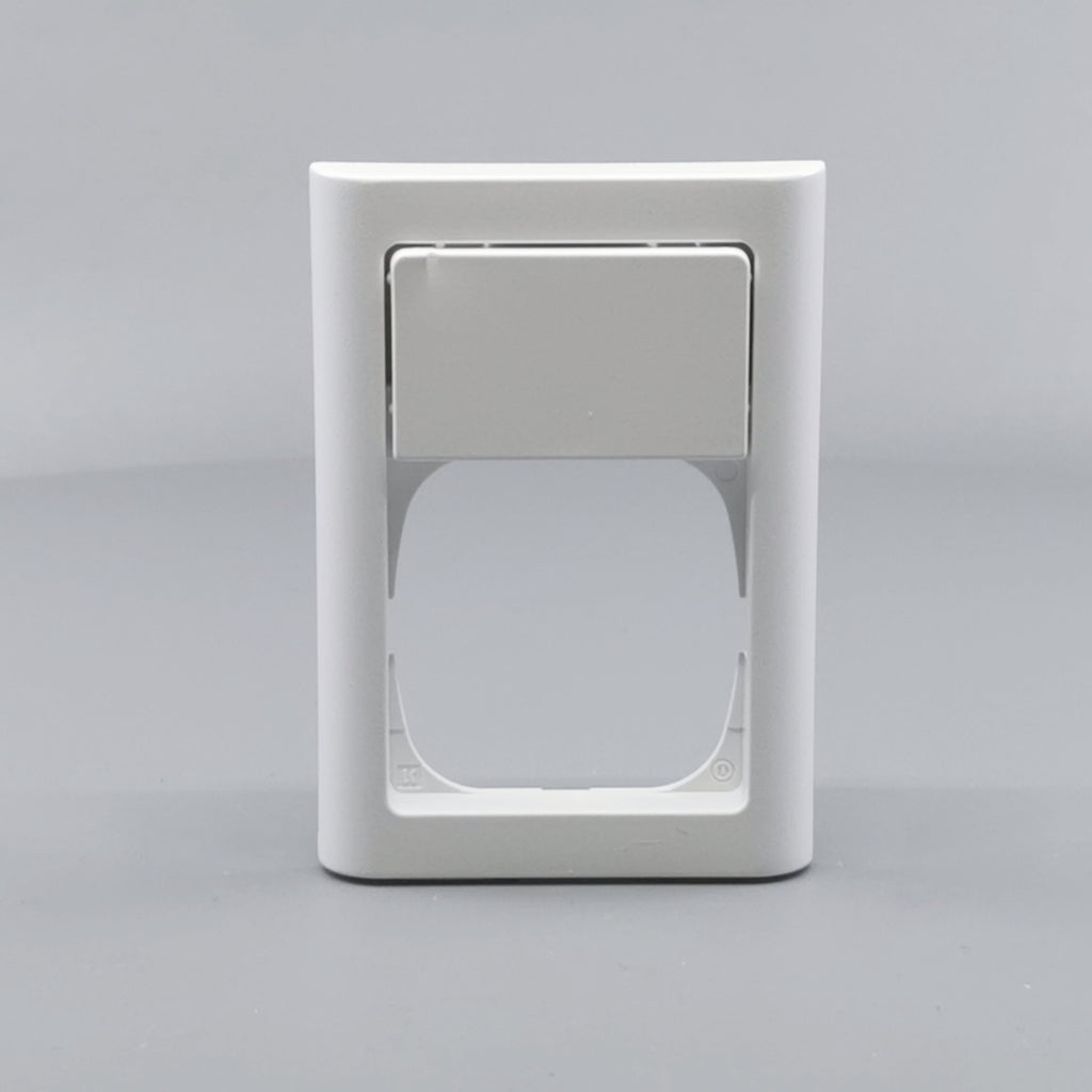 LK Fuga ramme Softline 63 1½m m. tekstfelt - hvid