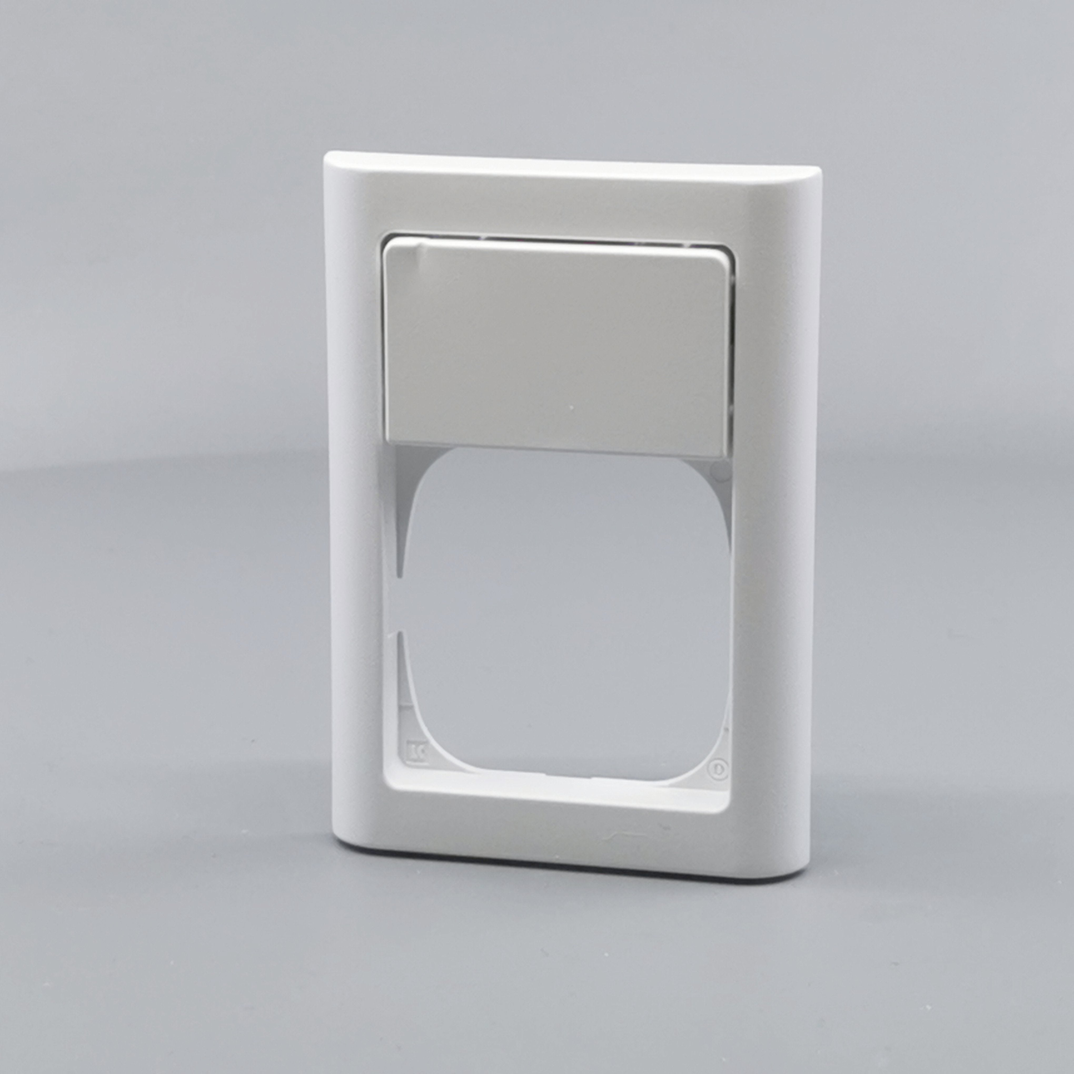 LK Fuga ramme Softline 63 1½m m. tekstfelt - hvid