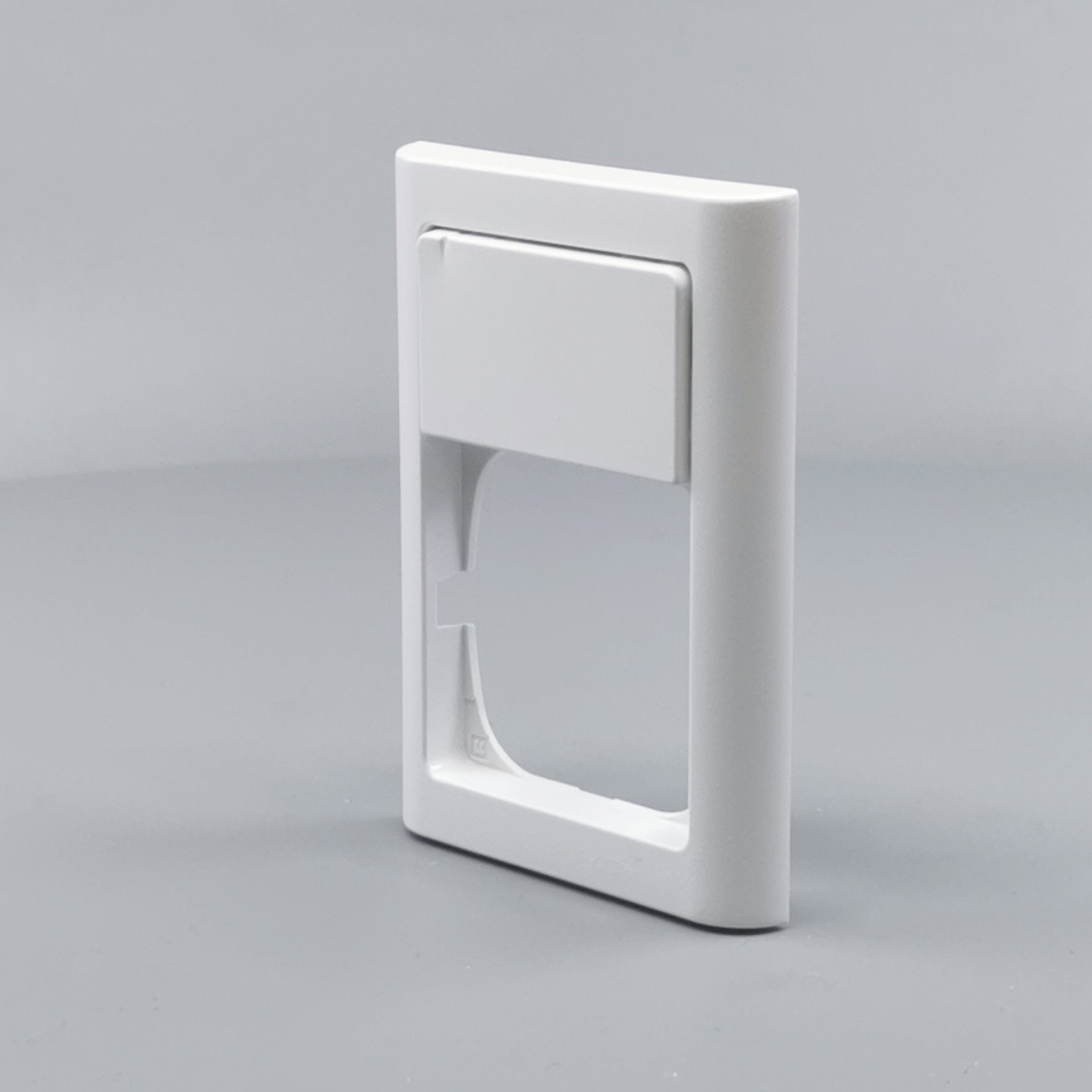 LK Fuga ramme Softline 63 1½m m. tekstfelt - hvid