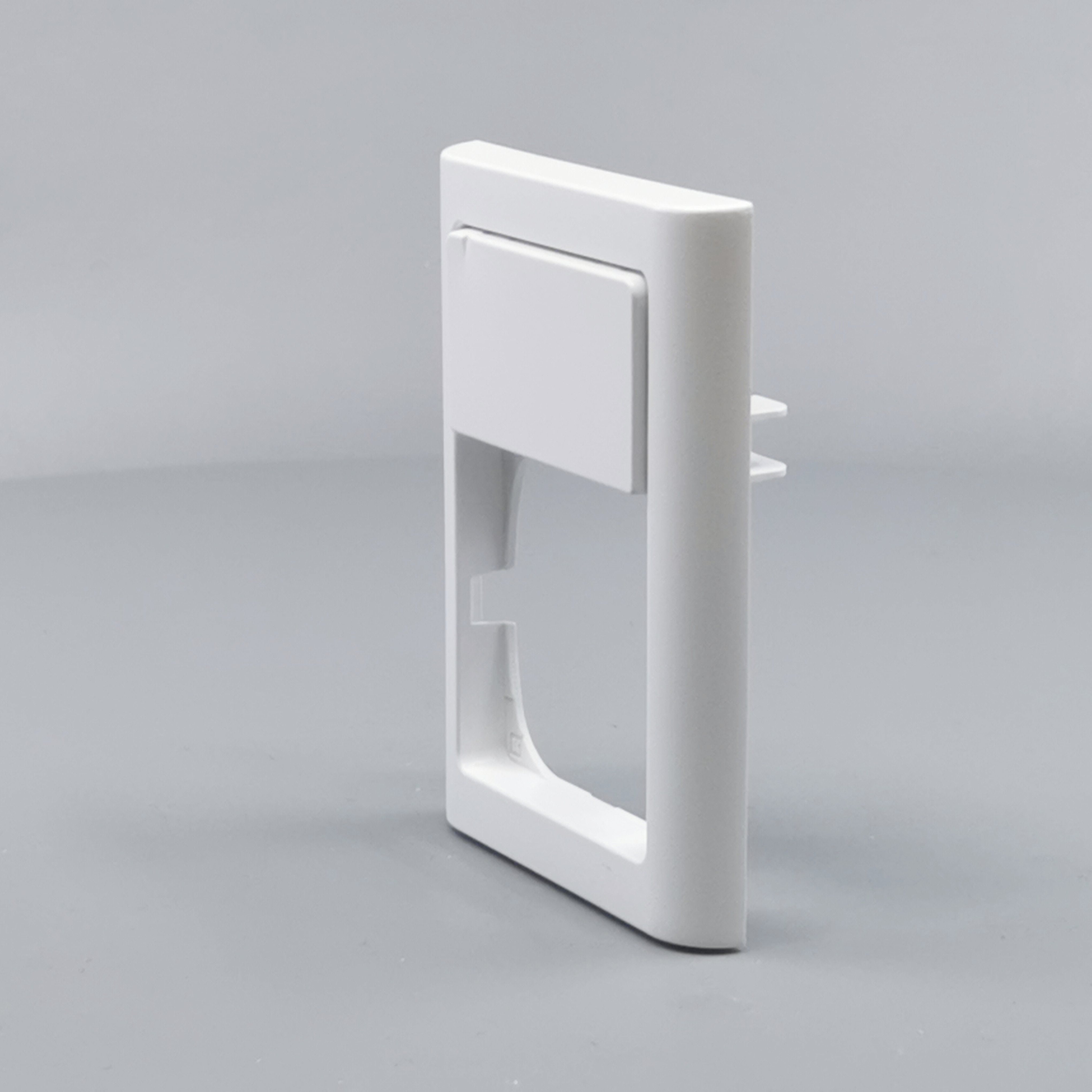 LK Fuga ramme Softline 63 1½m m. tekstfelt - hvid