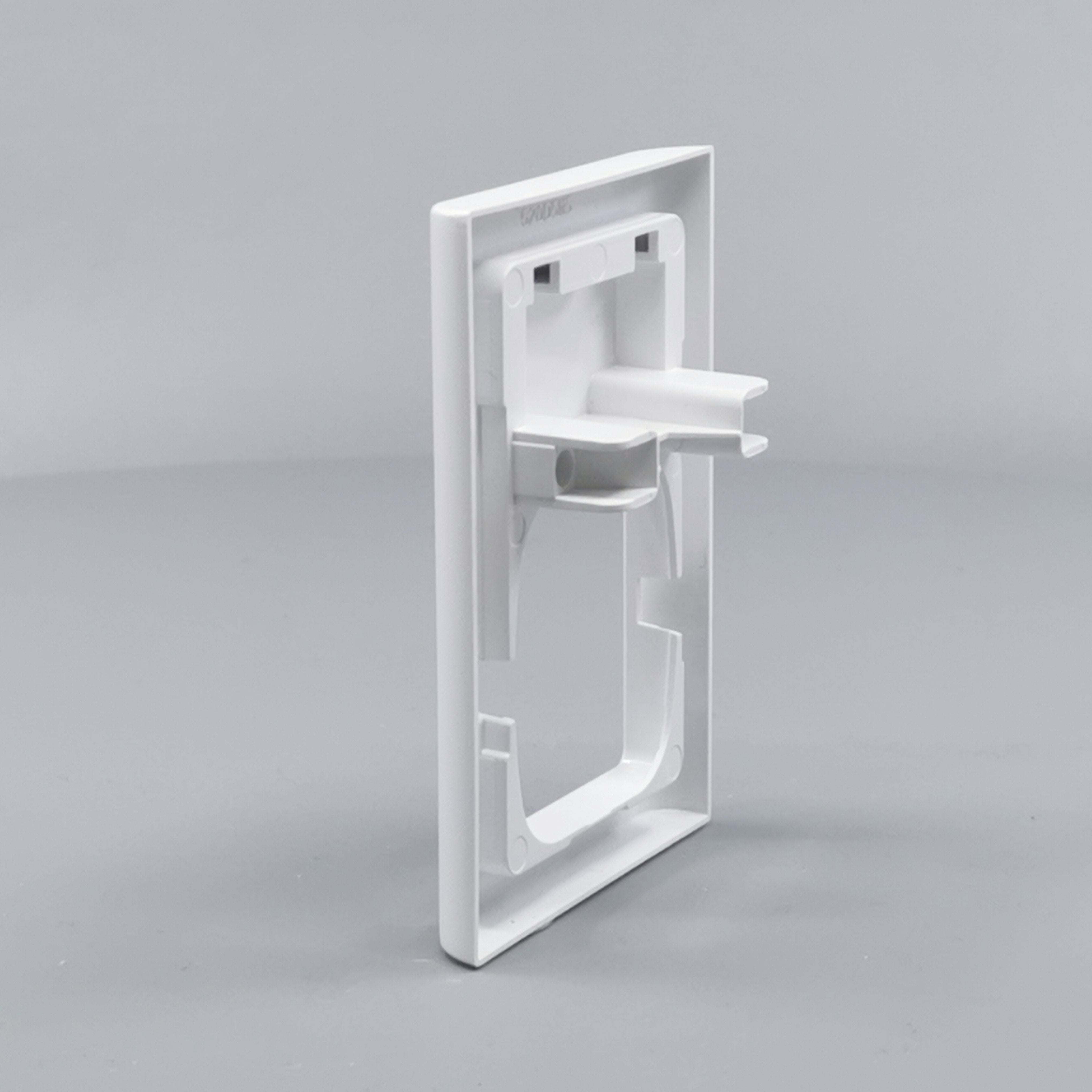 LK Fuga ramme Softline 63 1½m m. tekstfelt - hvid