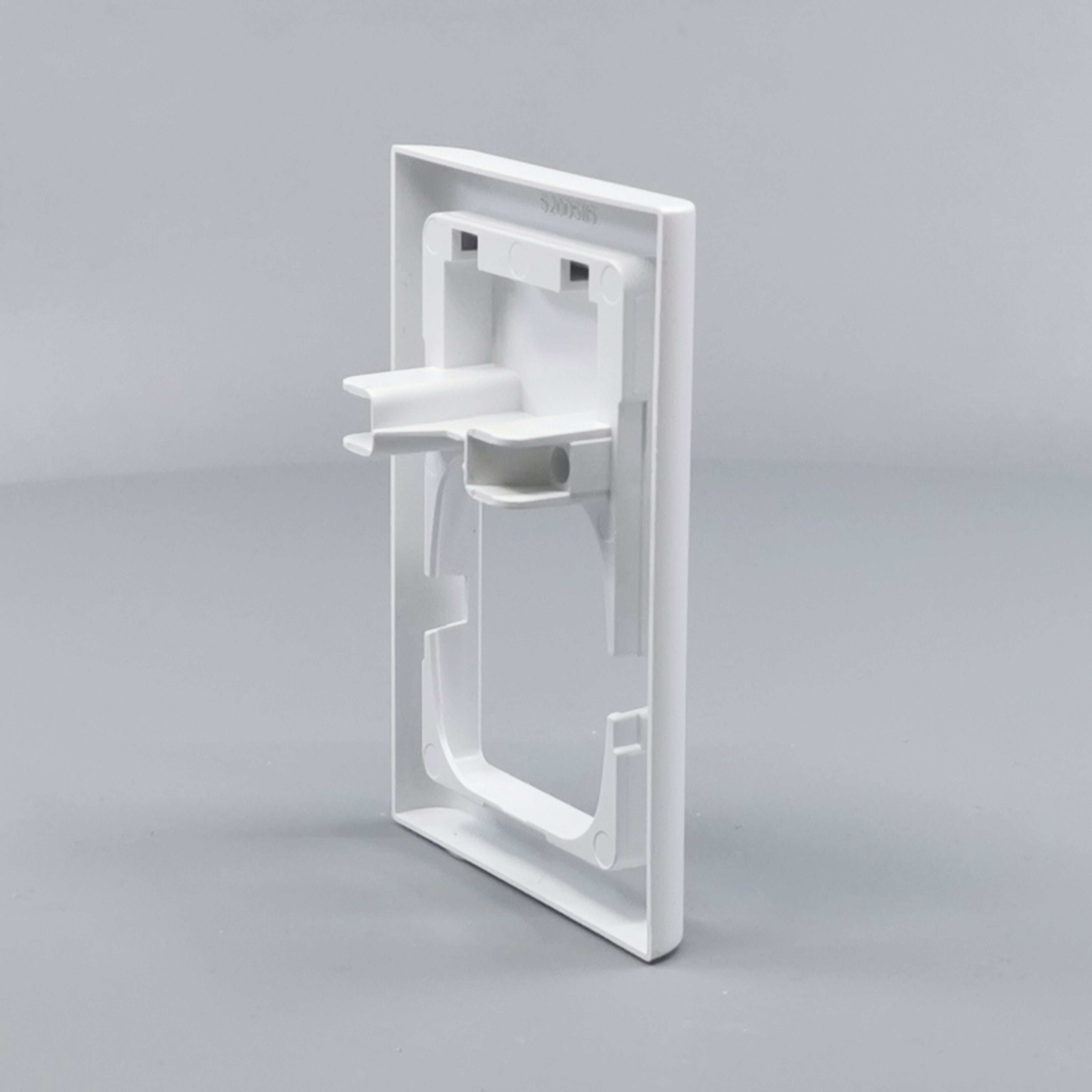 LK Fuga ramme Softline 63 1½m m. tekstfelt - hvid