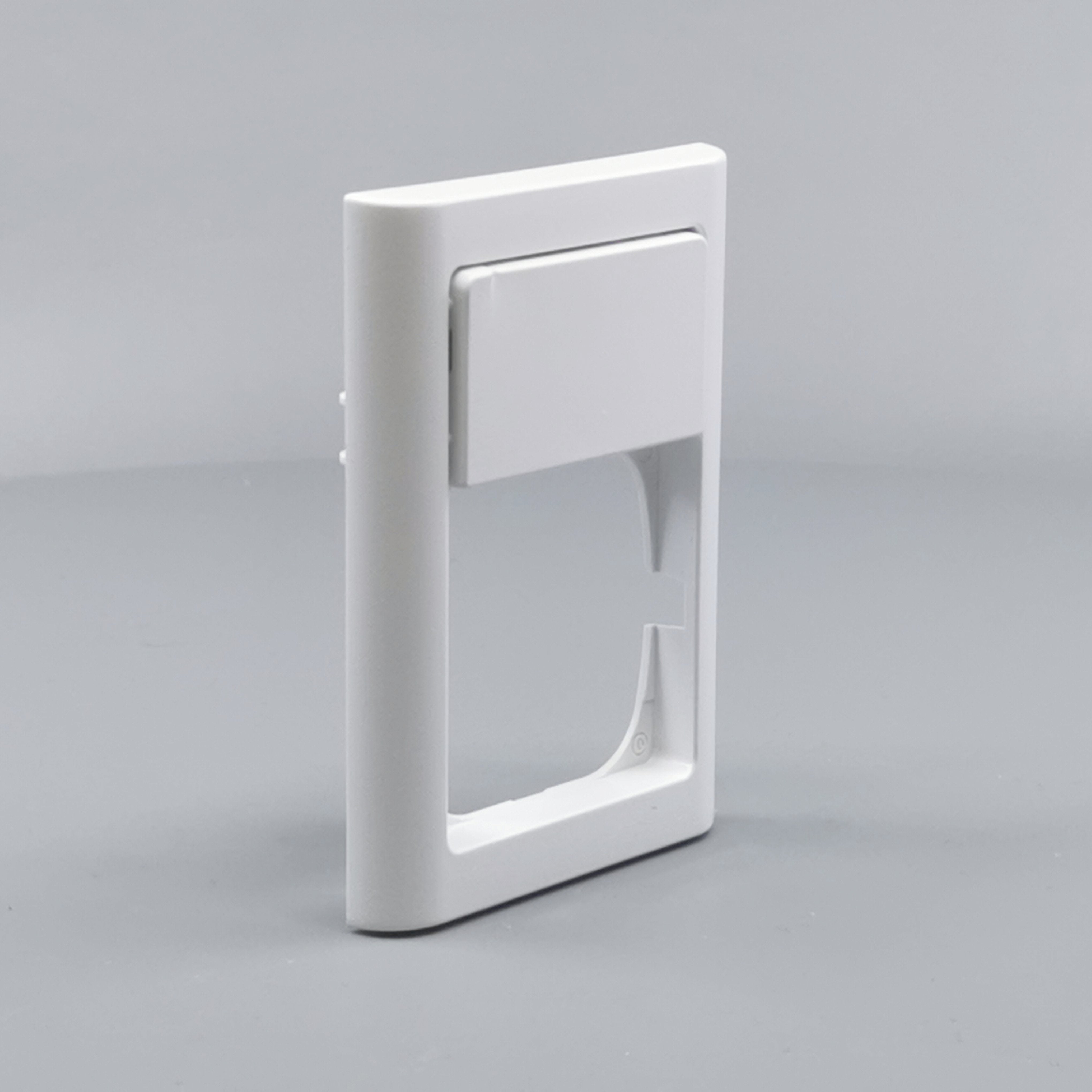 LK Fuga ramme Softline 63 1½m m. tekstfelt - hvid