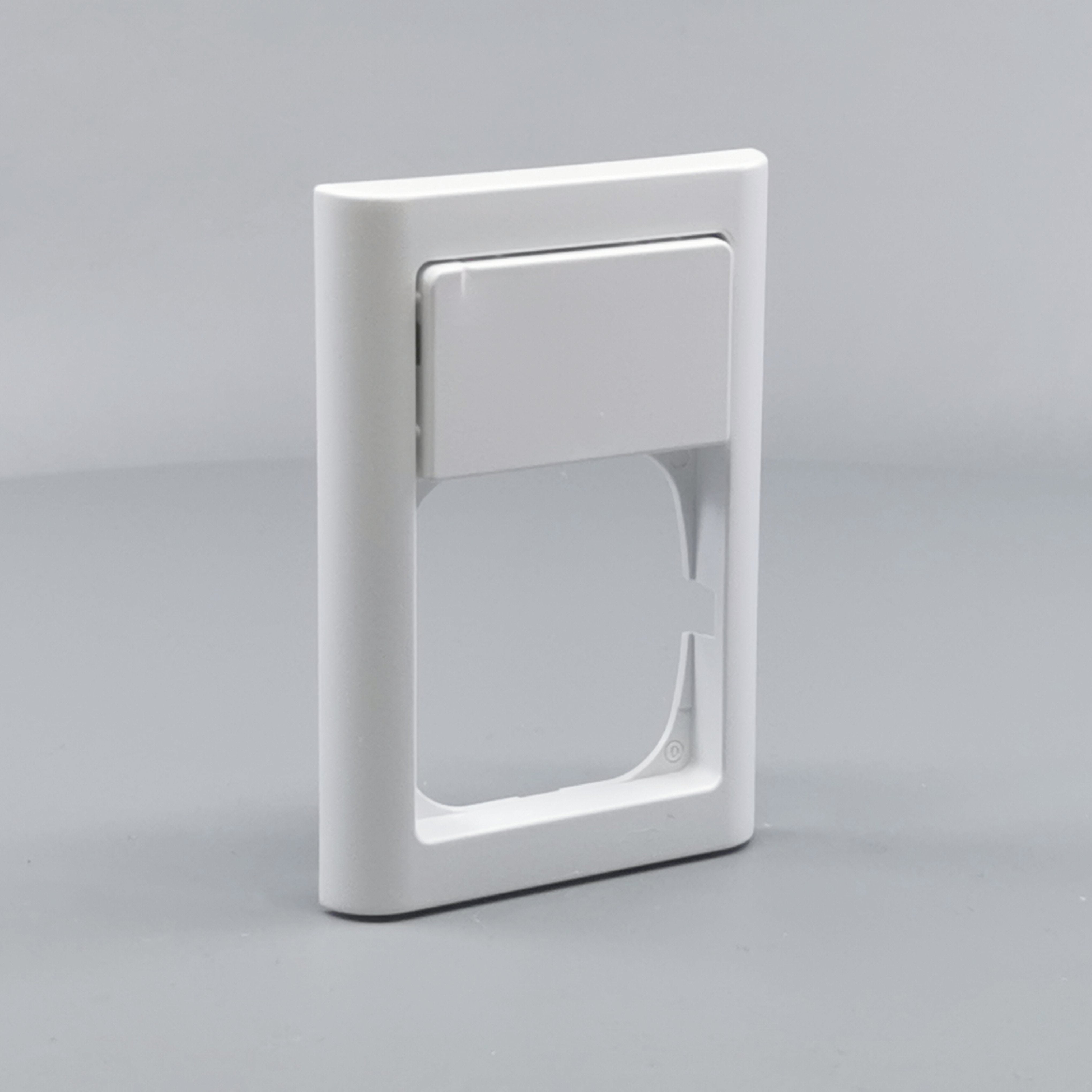 LK Fuga ramme Softline 63 1½m m. tekstfelt - hvid