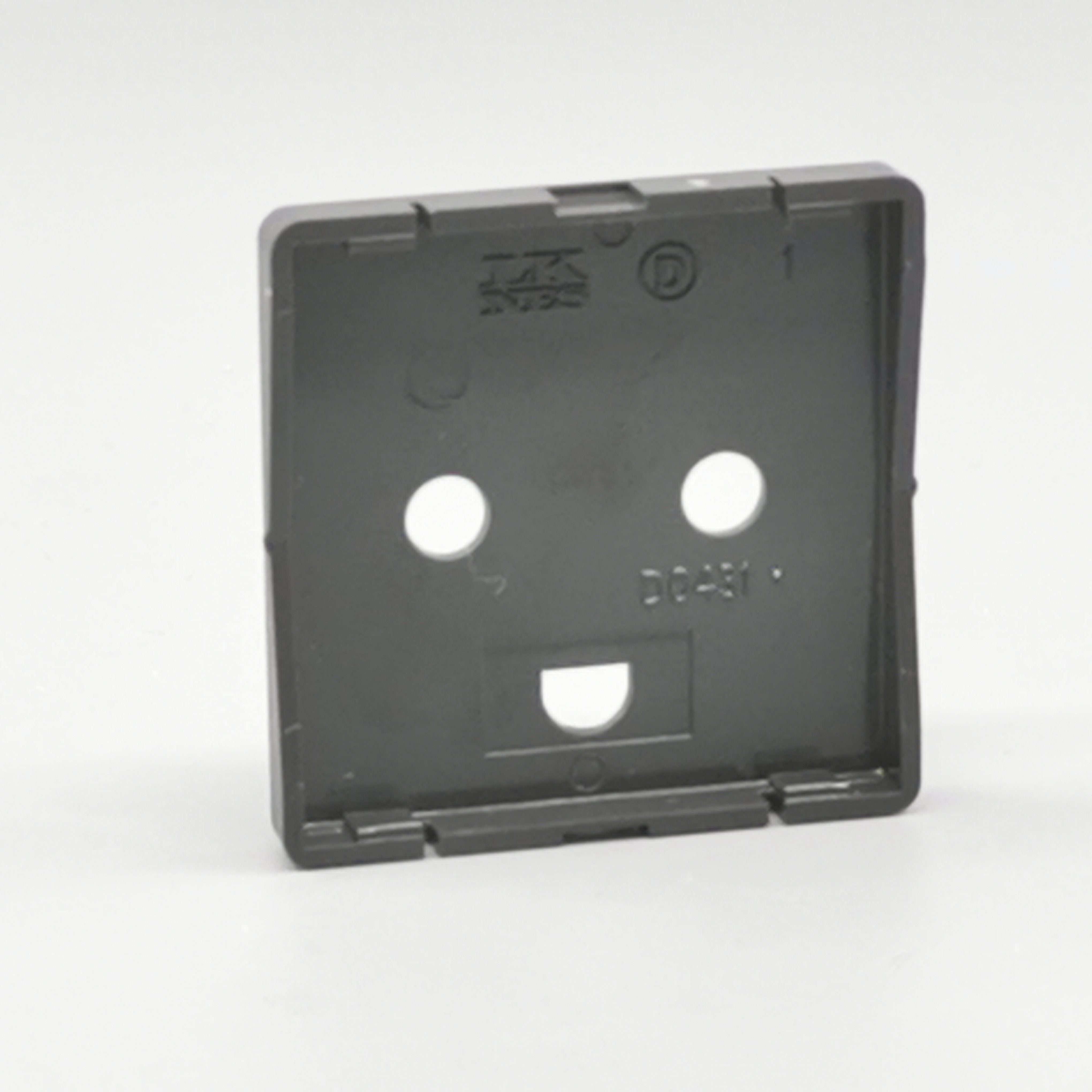 Afdækning f. stikkontakt 1 m. m.J Gl. type koksgrå