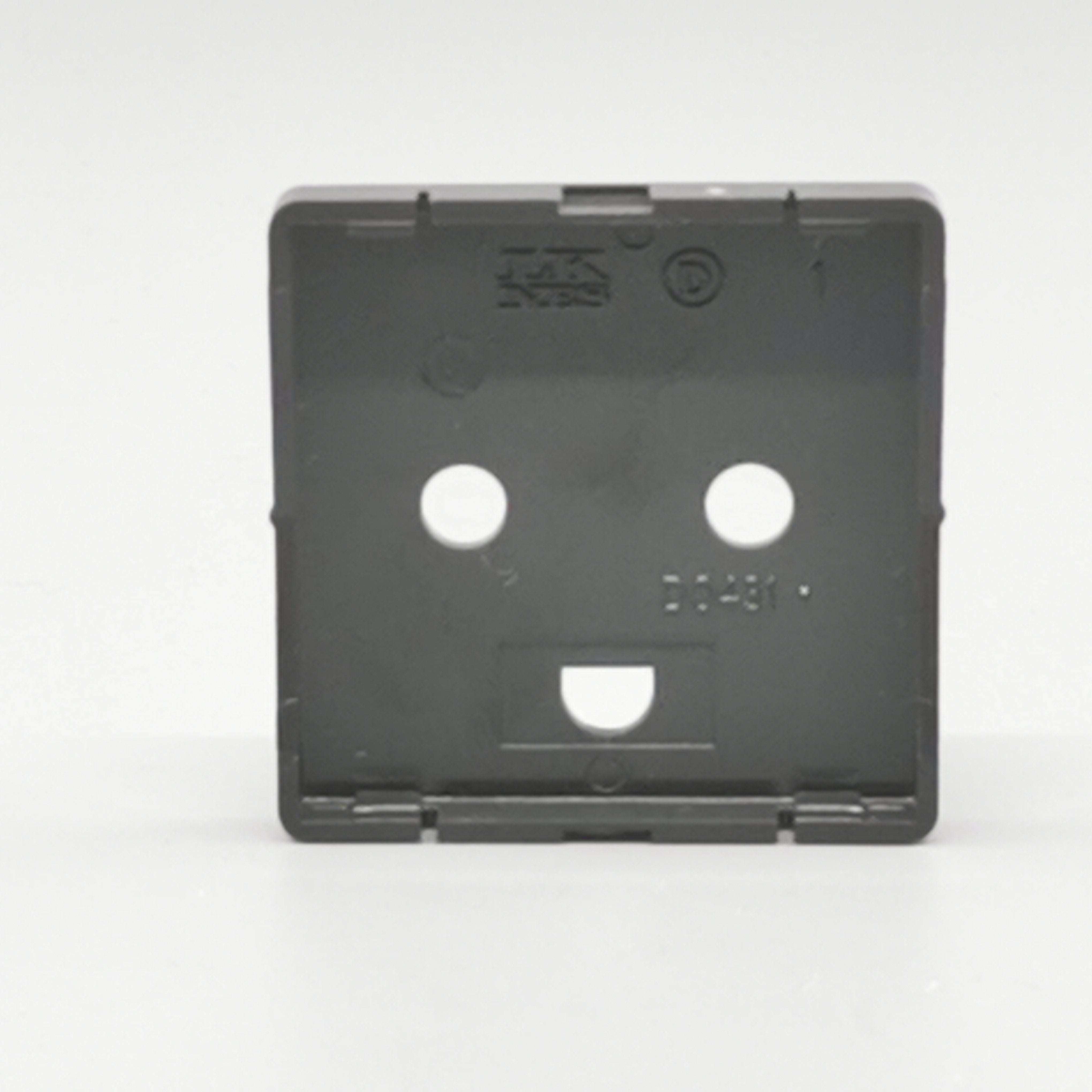 Afdækning f. stikkontakt 1 m. m.J Gl. type koksgrå