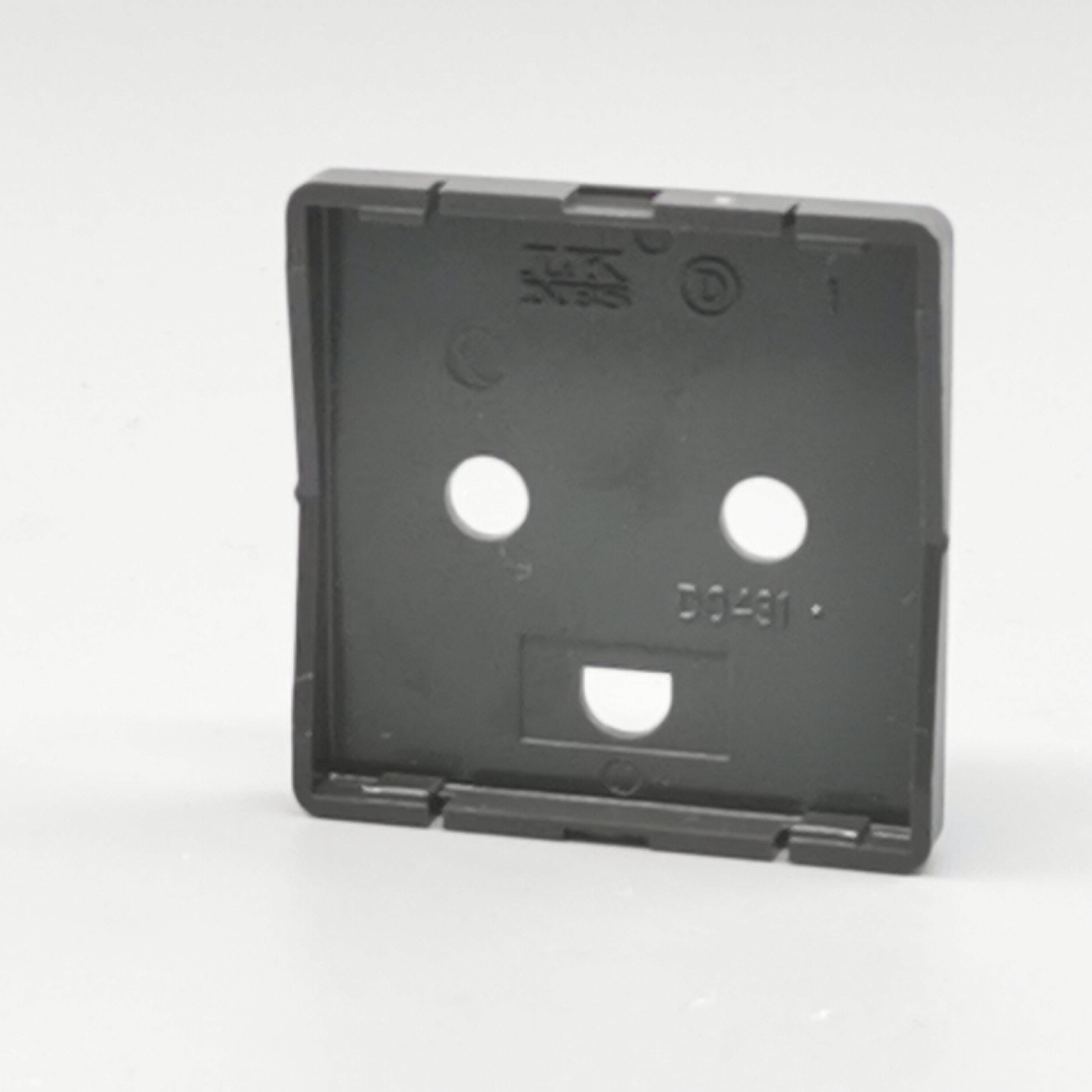 Afdækning f. stikkontakt 1 m. m.J Gl. type koksgrå