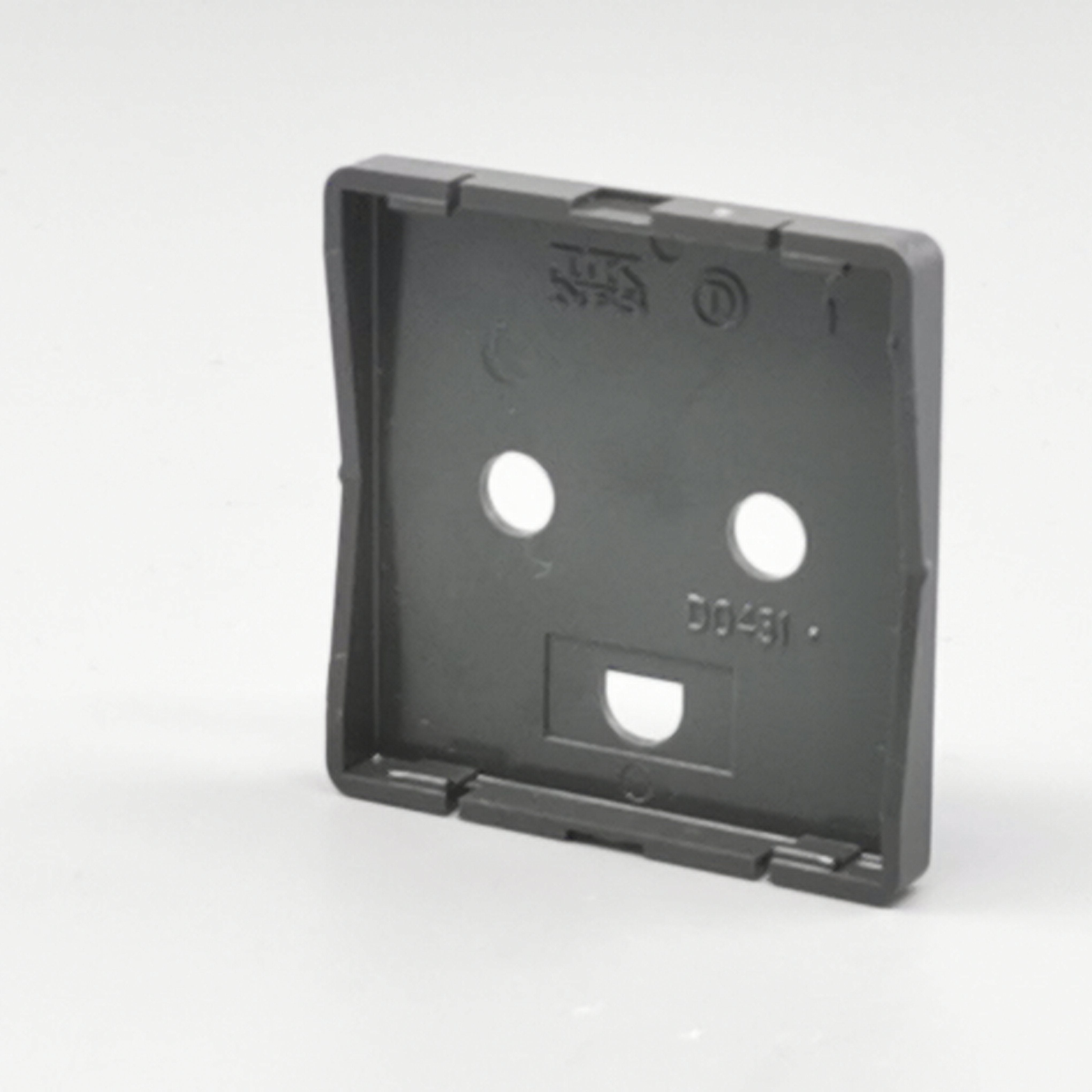 Afdækning f. stikkontakt 1 m. m.J Gl. type koksgrå