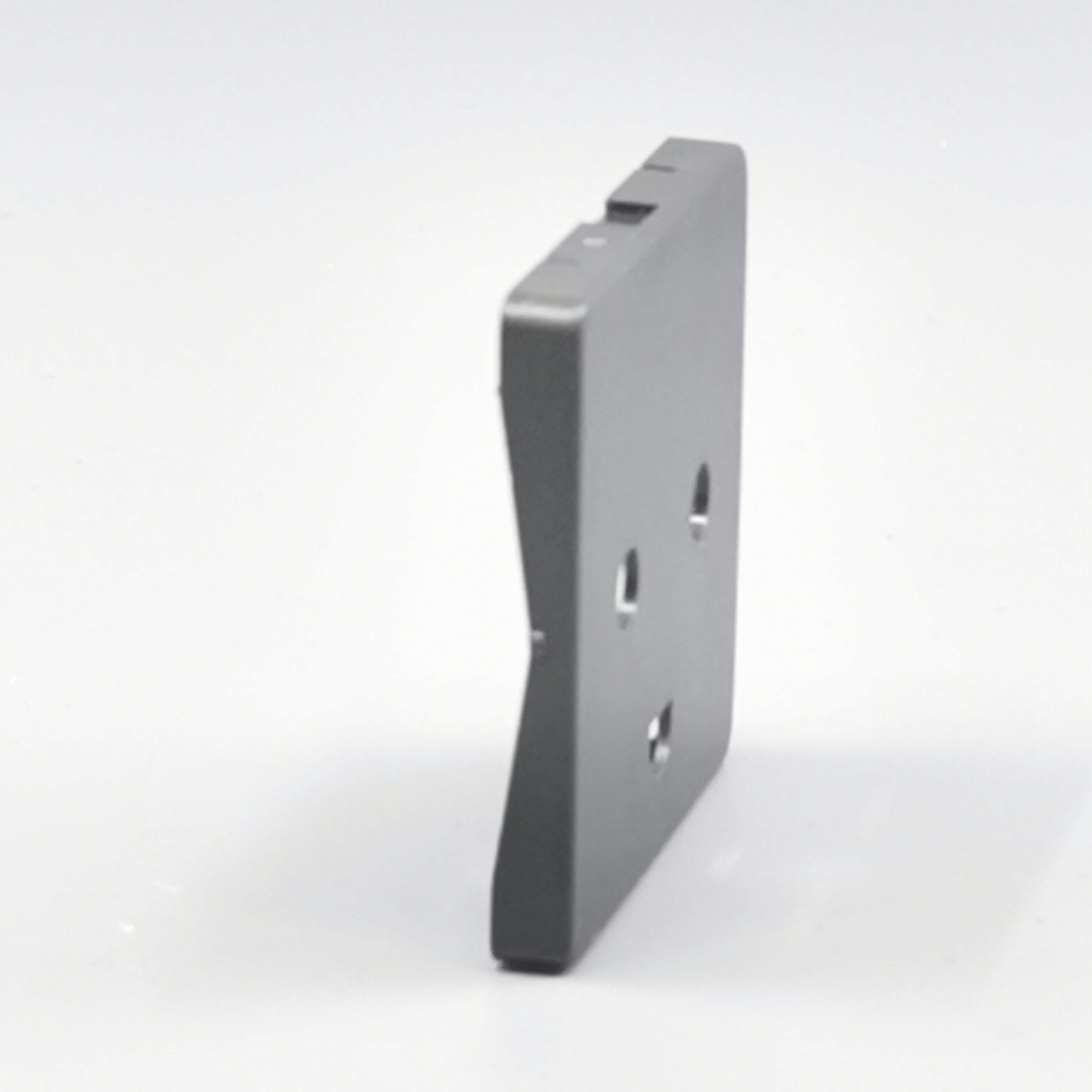 Afdækning f. stikkontakt 1 m. m.J Gl. type koksgrå