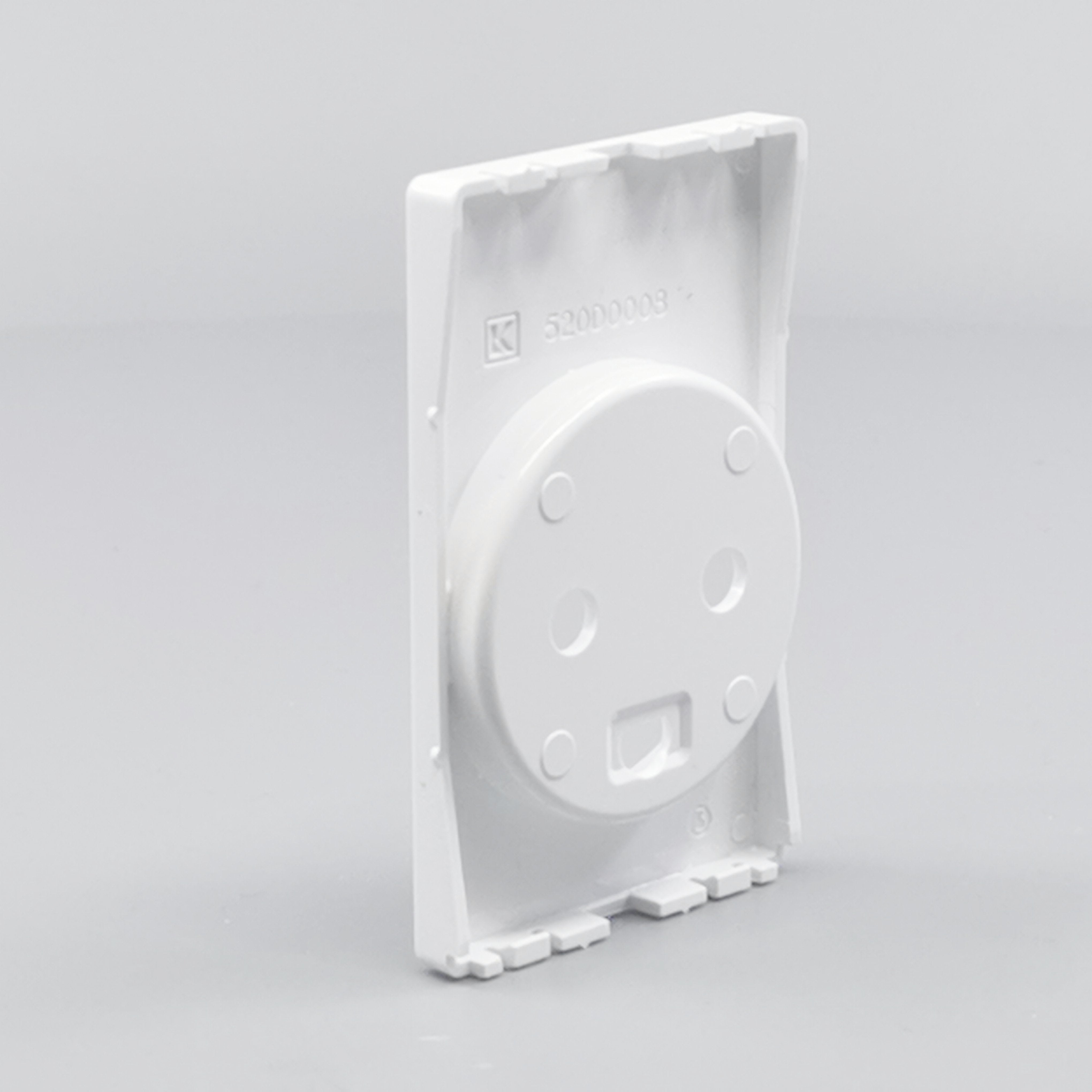 Fuga Afdækning for stikkontakt 1½ modul hvid