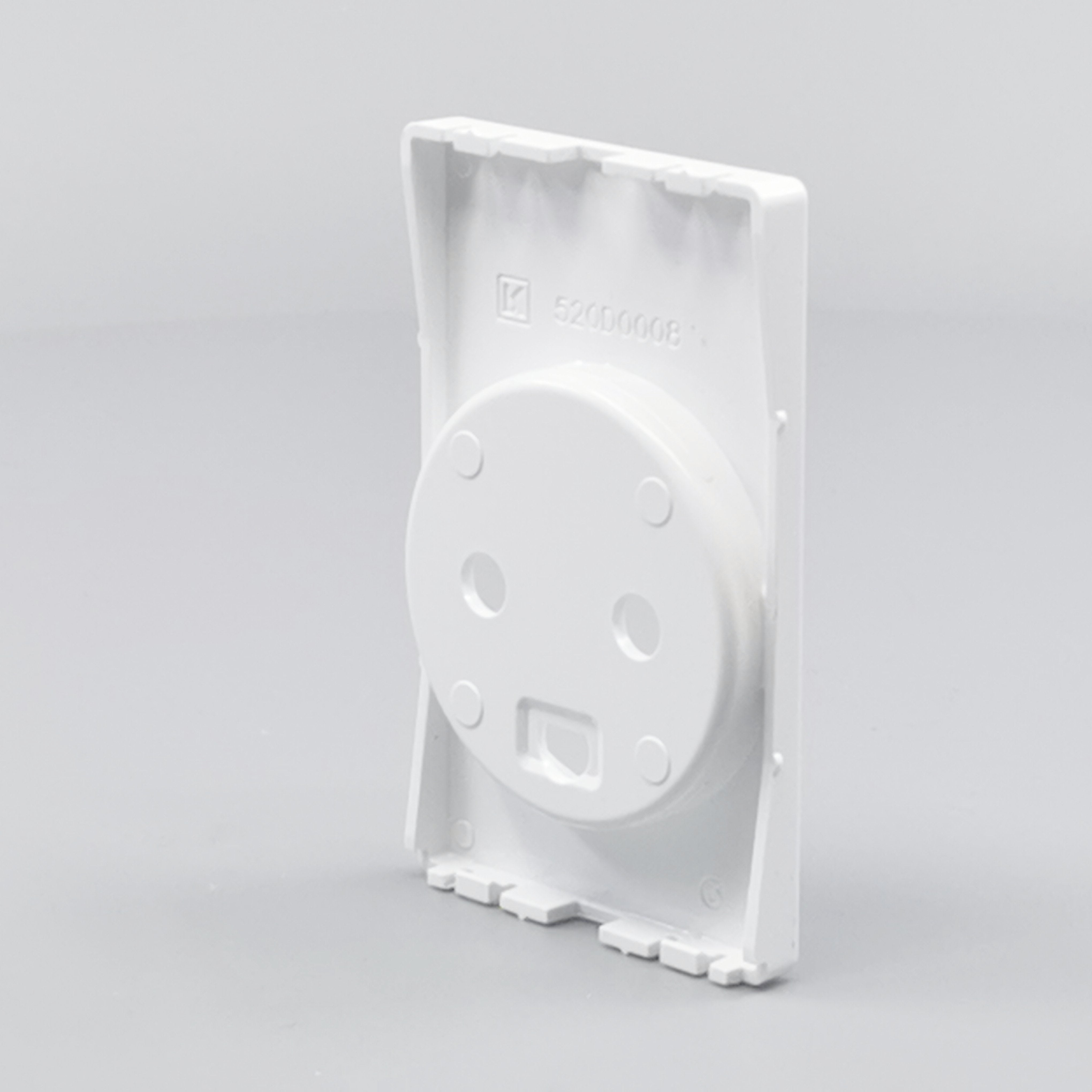 Fuga Afdækning for stikkontakt 1½ modul hvid