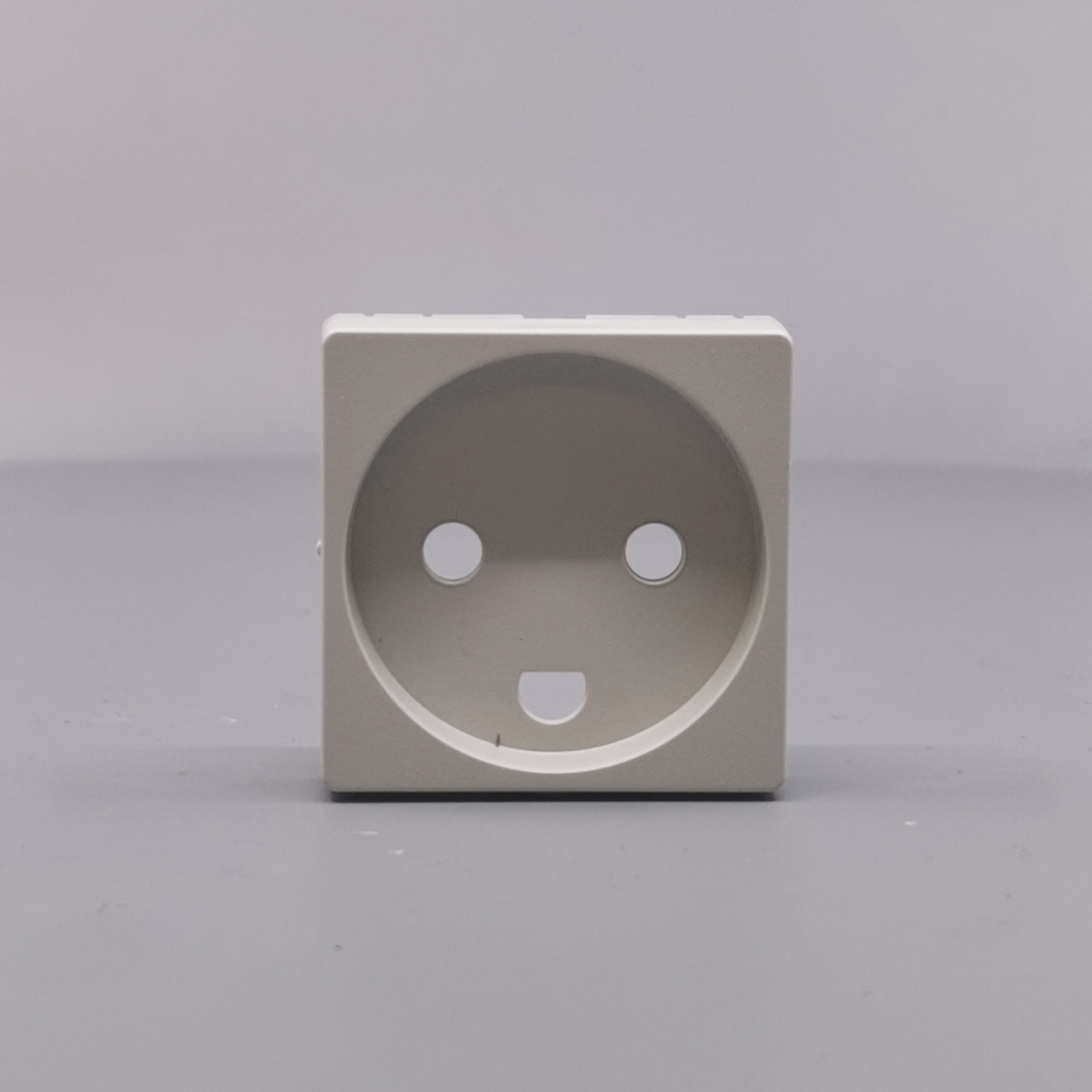 Afdækning for stikkontakt 1 modul gl model lysegrå