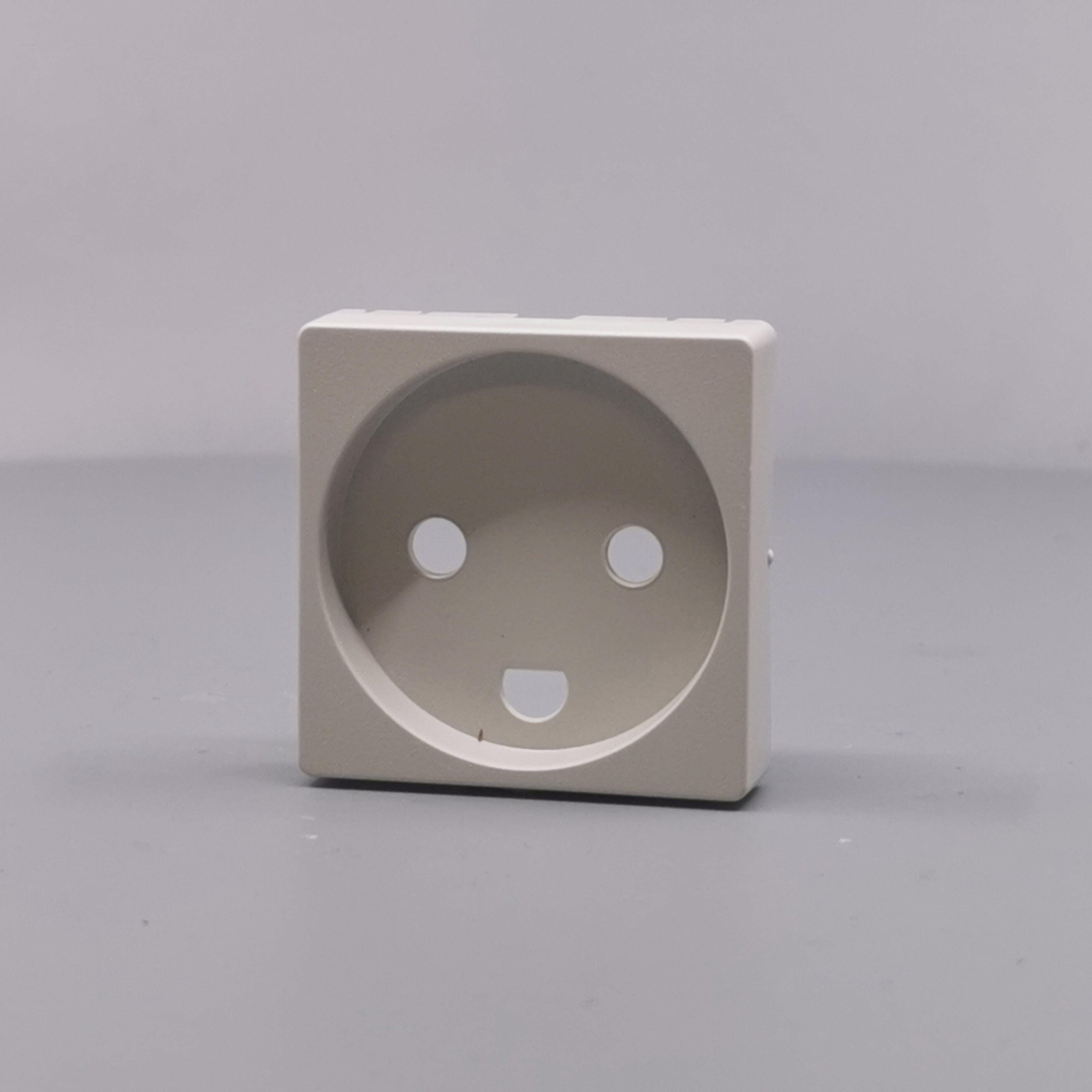 Afdækning for stikkontakt 1 modul gl model lysegrå