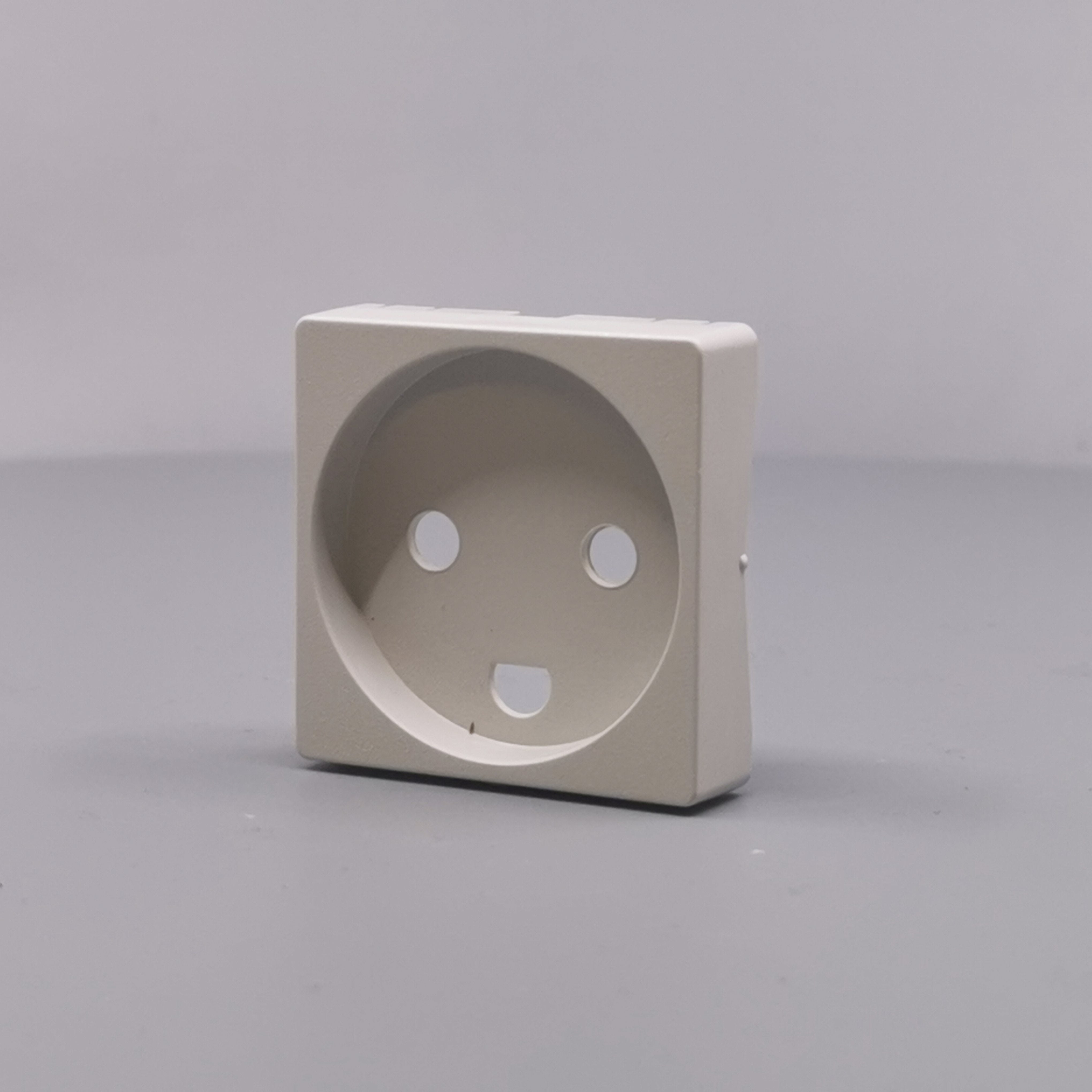 Afdækning for stikkontakt 1 modul gl model lysegrå