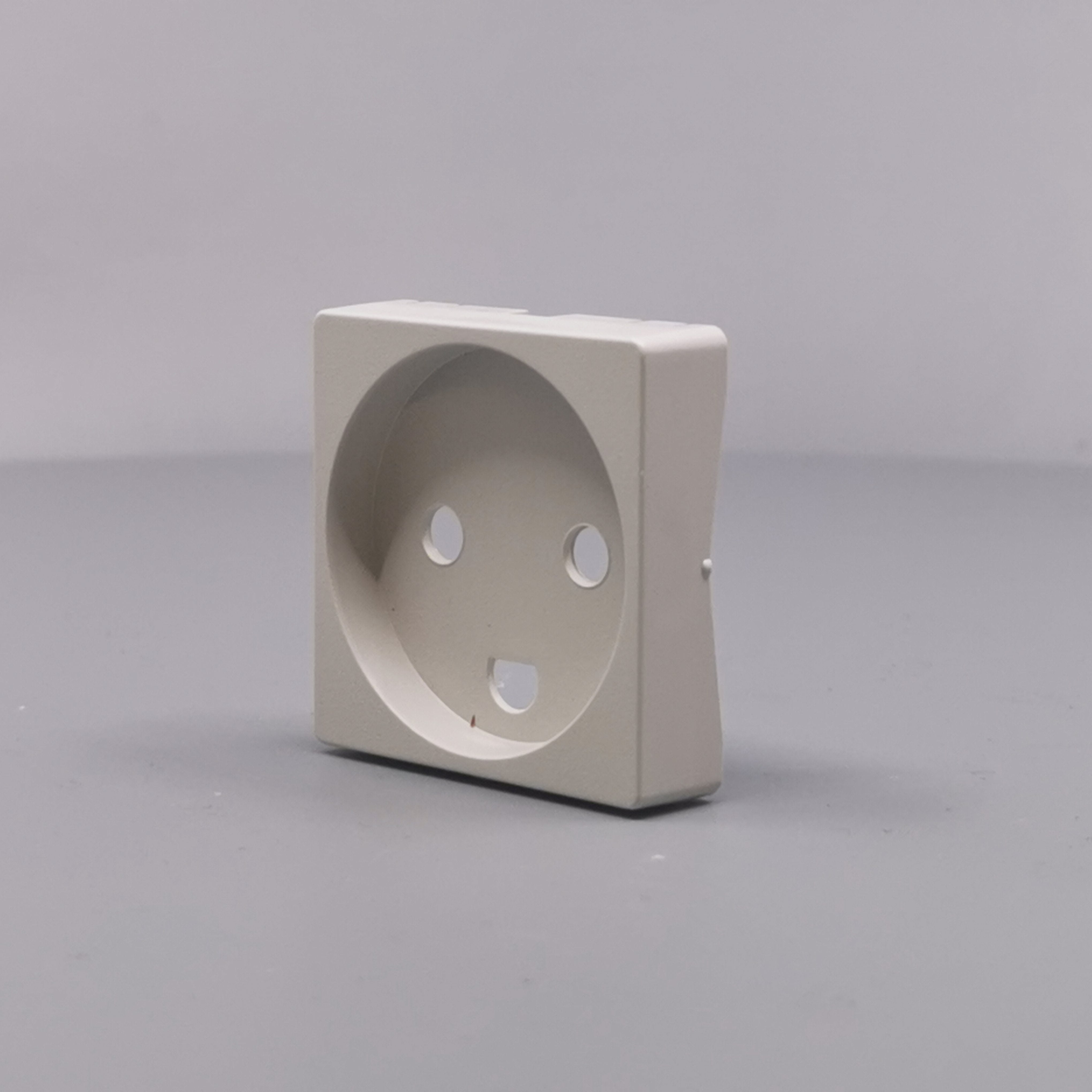 Afdækning for stikkontakt 1 modul gl model lysegrå