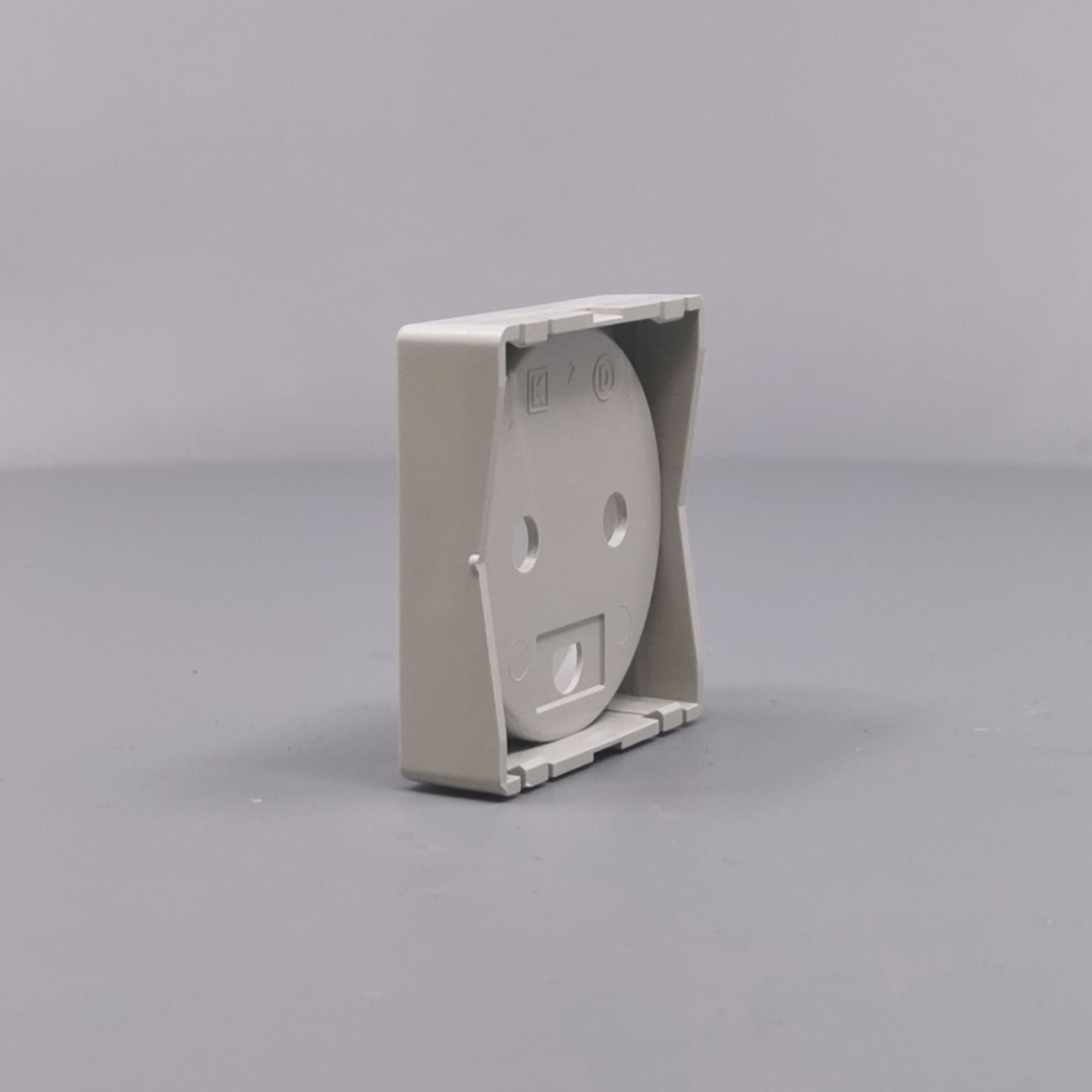 Afdækning for stikkontakt 1 modul gl model lysegrå