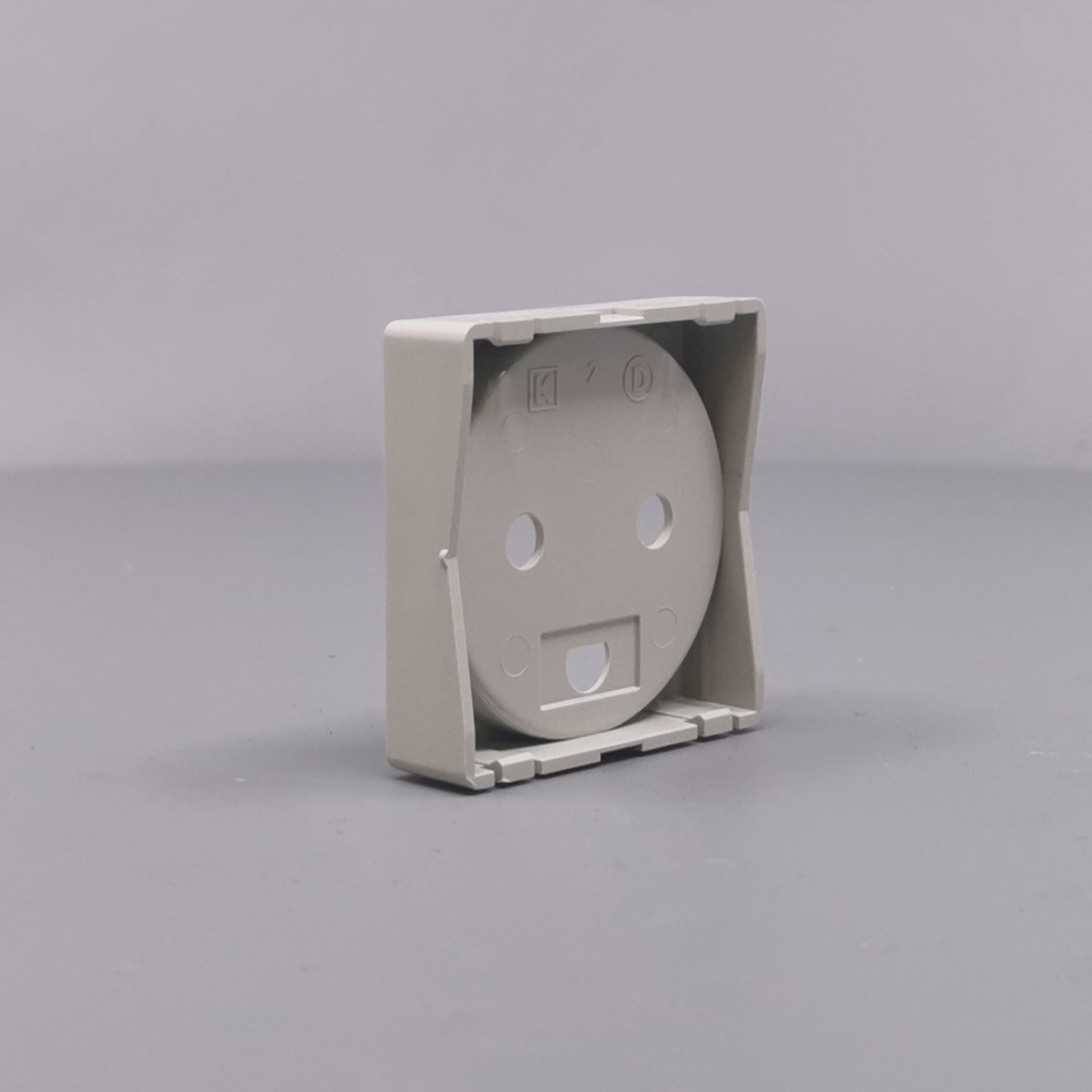 Afdækning for stikkontakt 1 modul gl model lysegrå