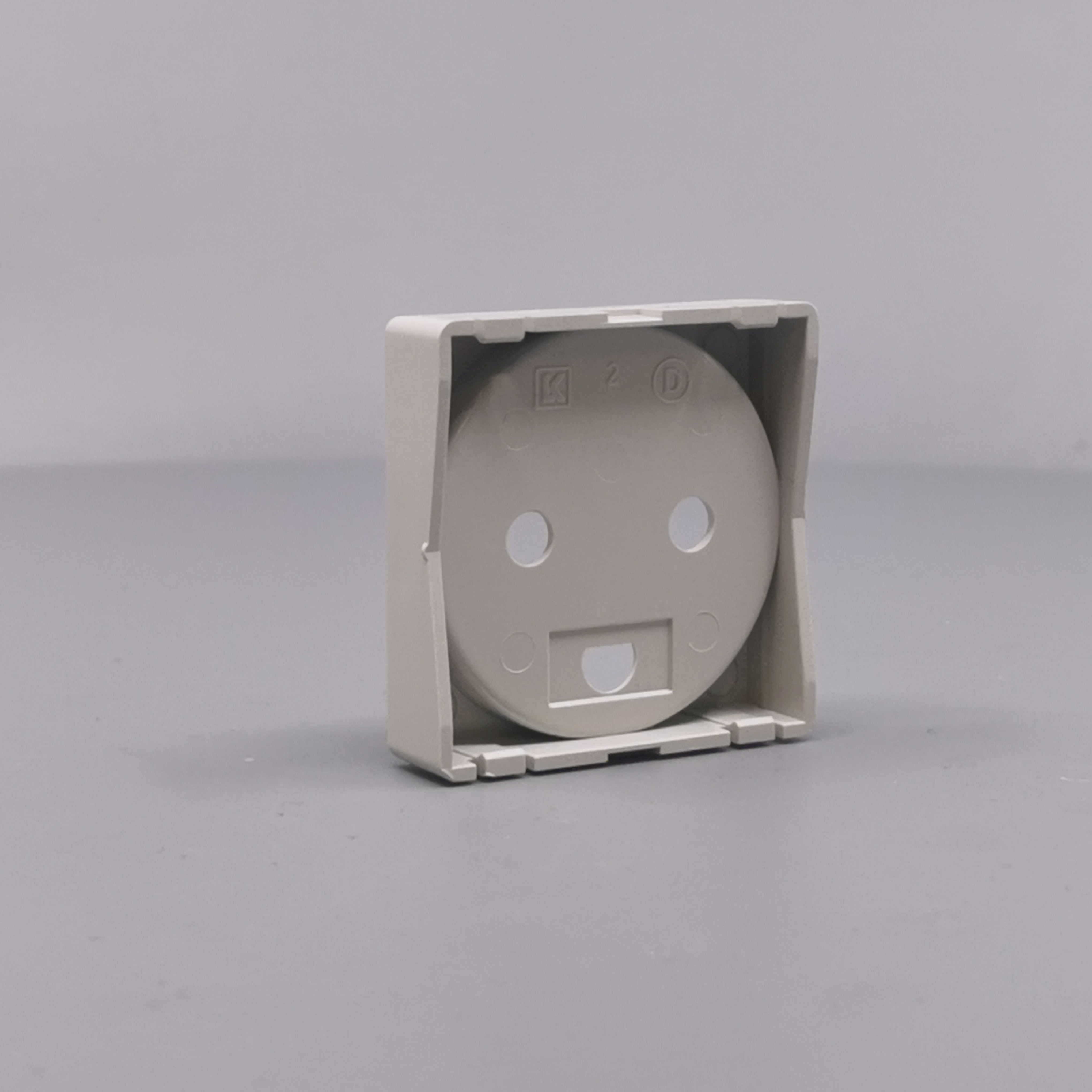 Afdækning for stikkontakt 1 modul gl model lysegrå