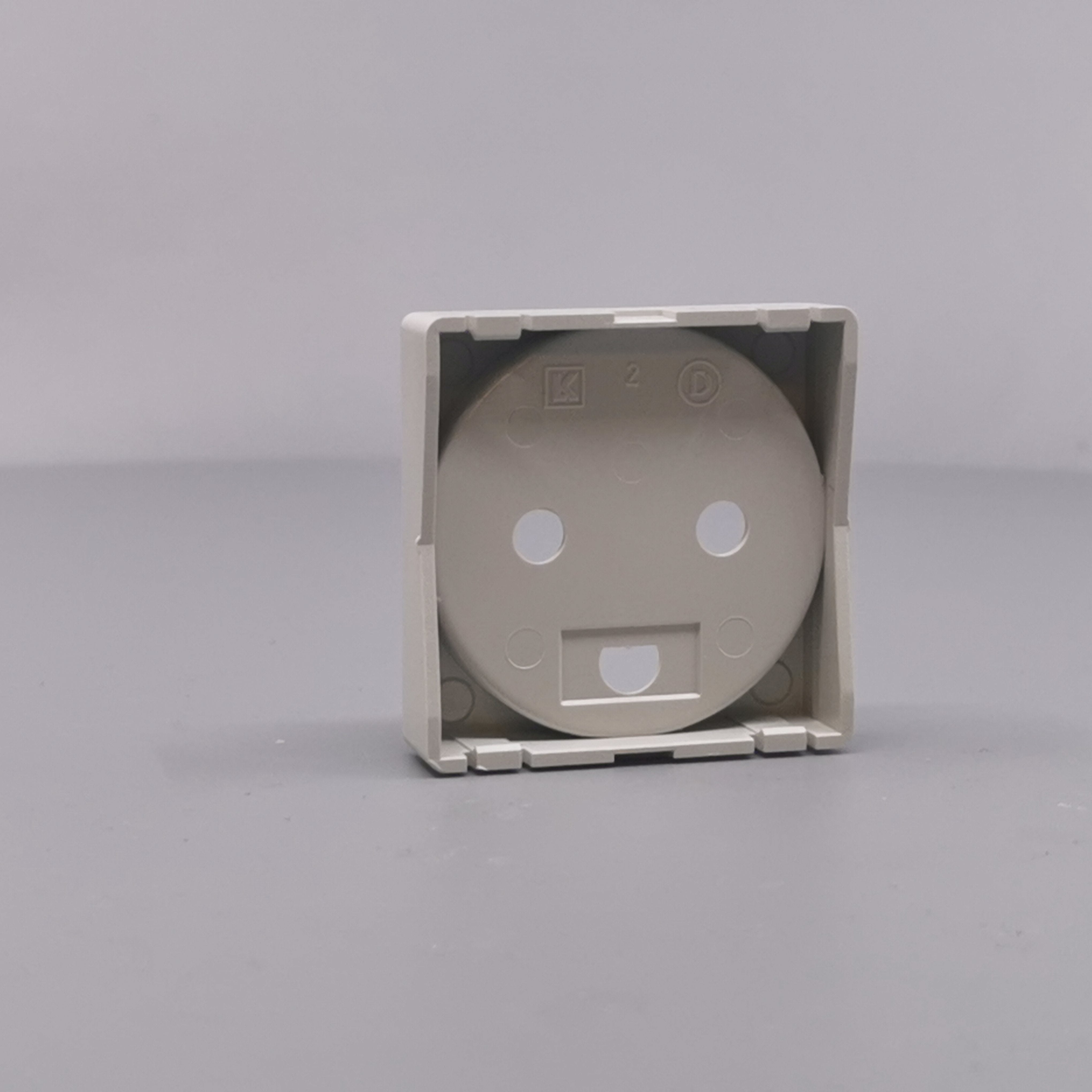 Afdækning for stikkontakt 1 modul gl model lysegrå