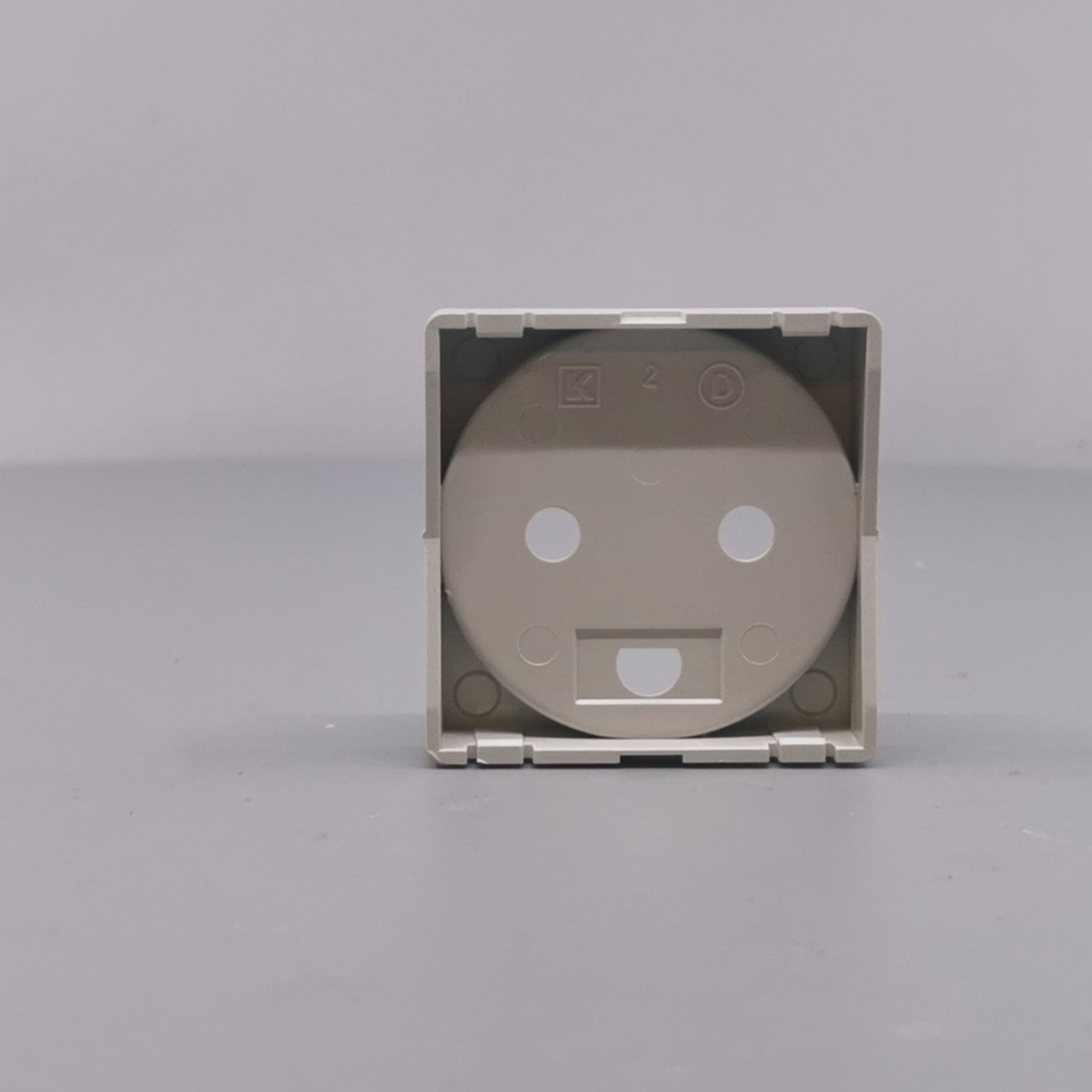 Afdækning for stikkontakt 1 modul gl model lysegrå