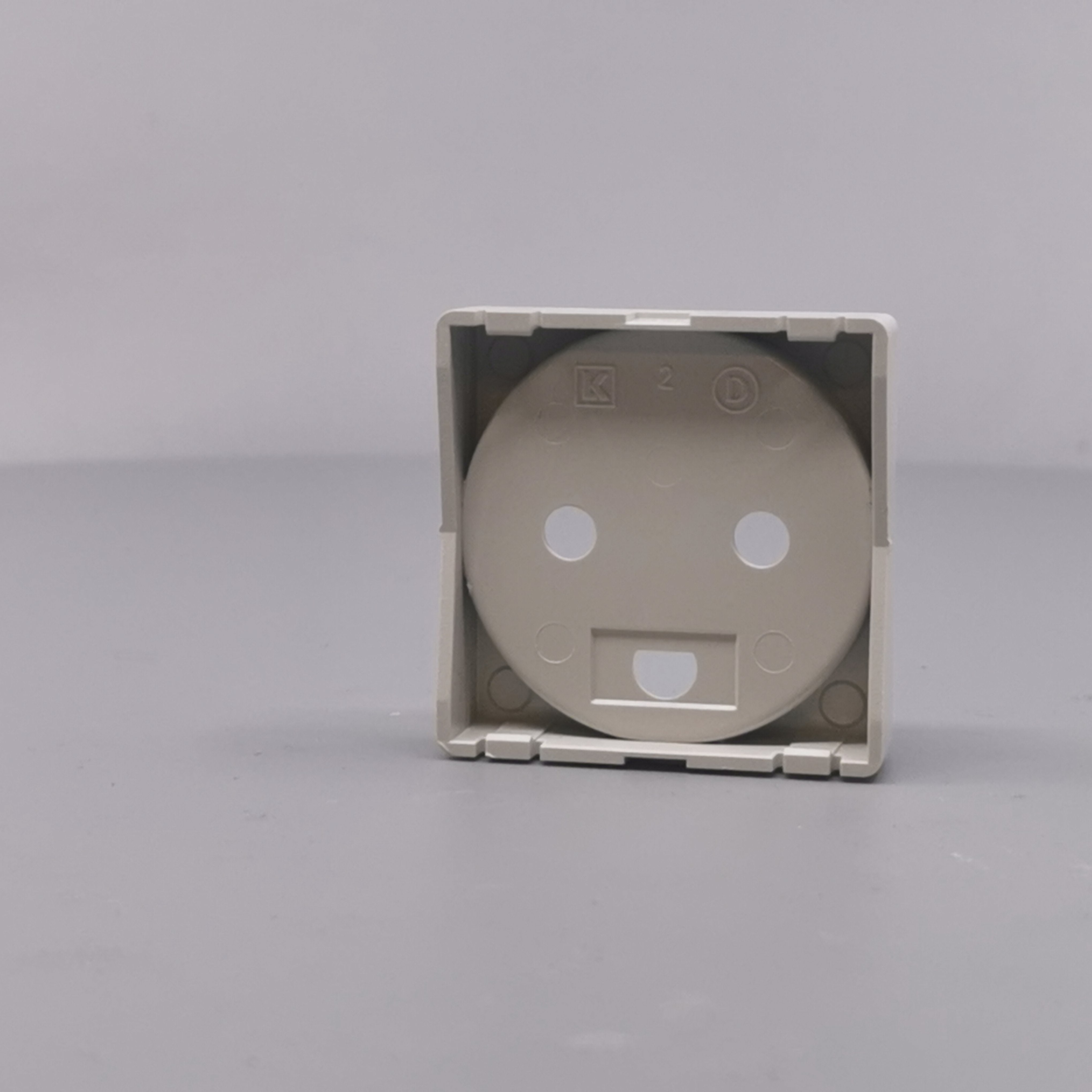 Afdækning for stikkontakt 1 modul gl model lysegrå