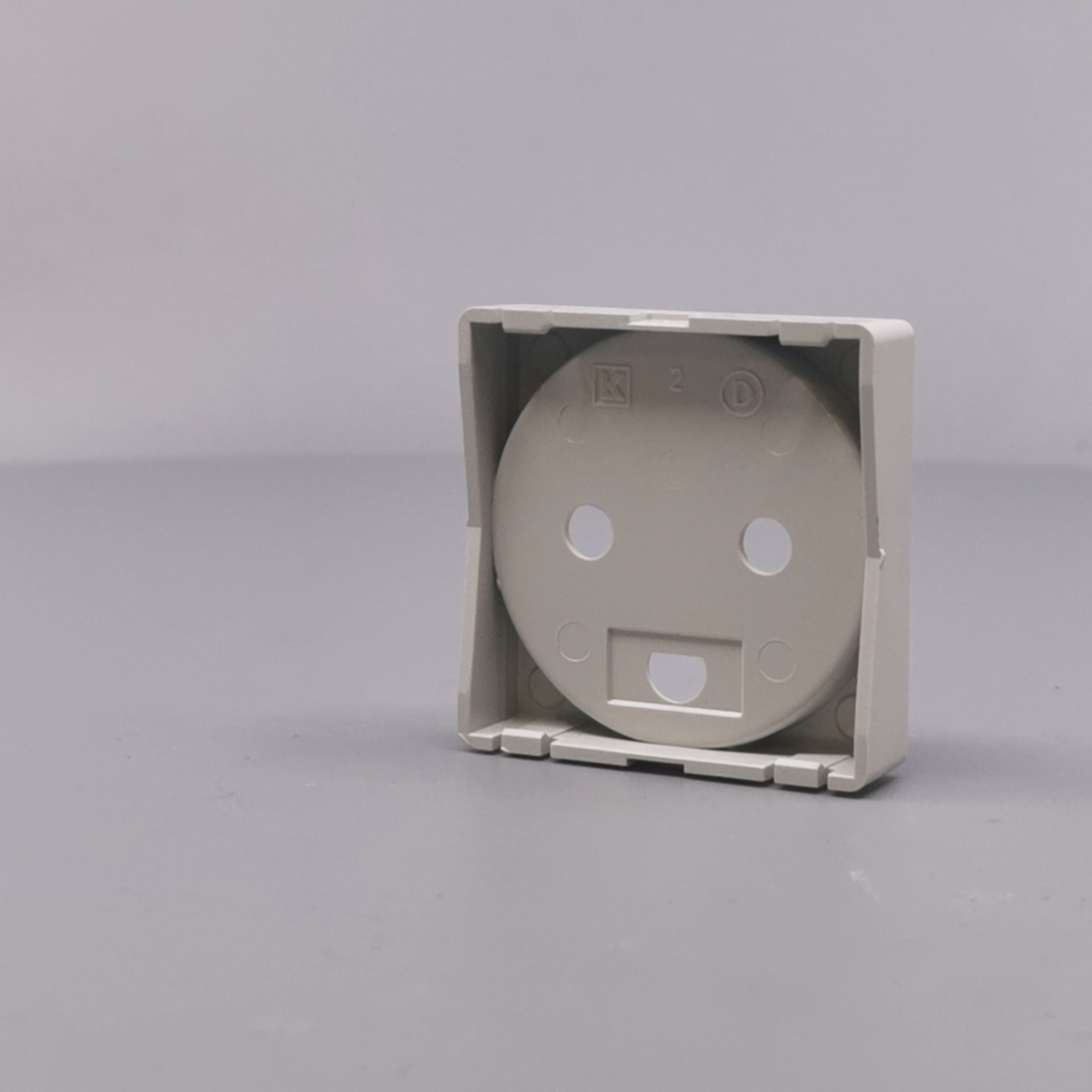 Afdækning for stikkontakt 1 modul gl model lysegrå