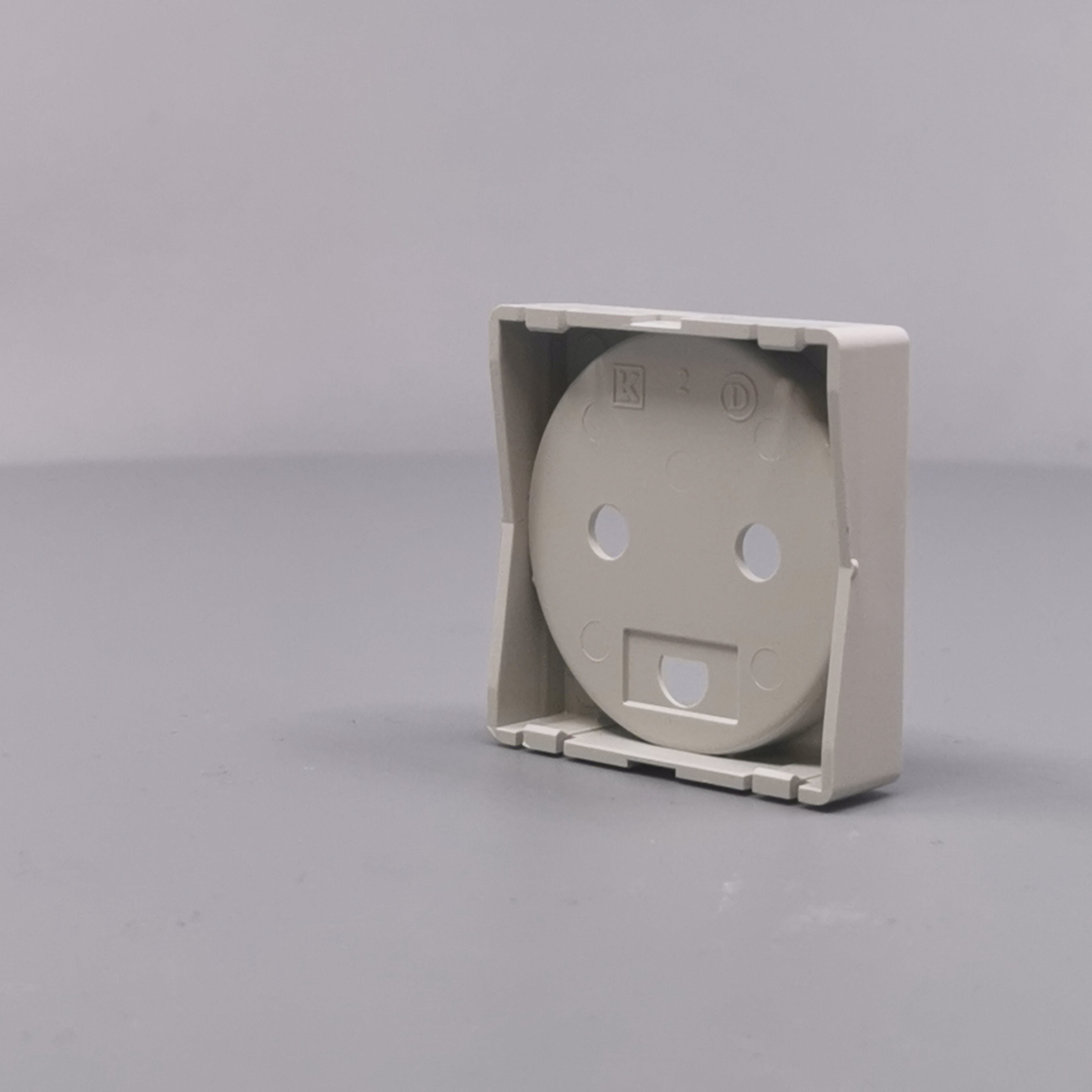 Afdækning for stikkontakt 1 modul gl model lysegrå