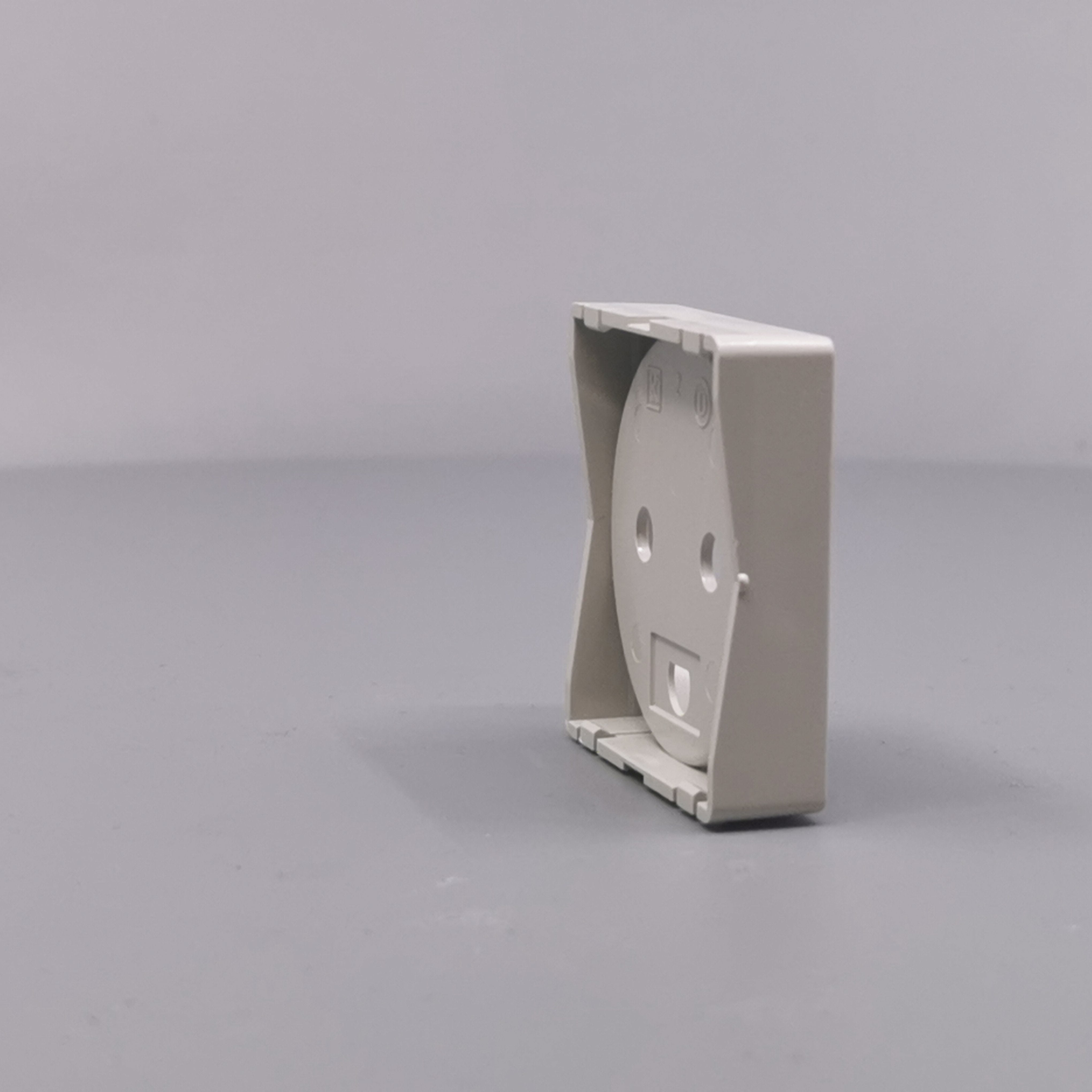 Afdækning for stikkontakt 1 modul gl model lysegrå