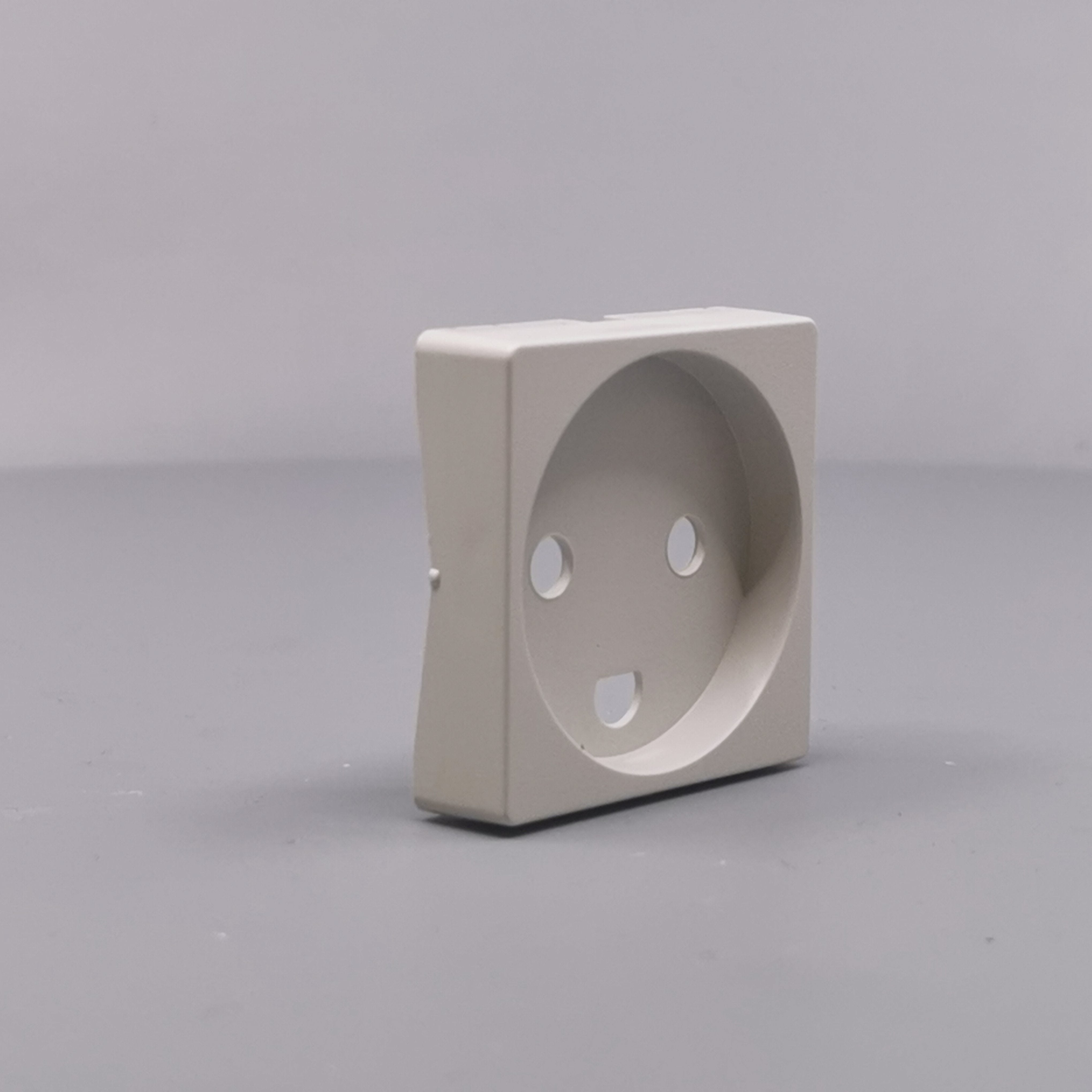 Afdækning for stikkontakt 1 modul gl model lysegrå