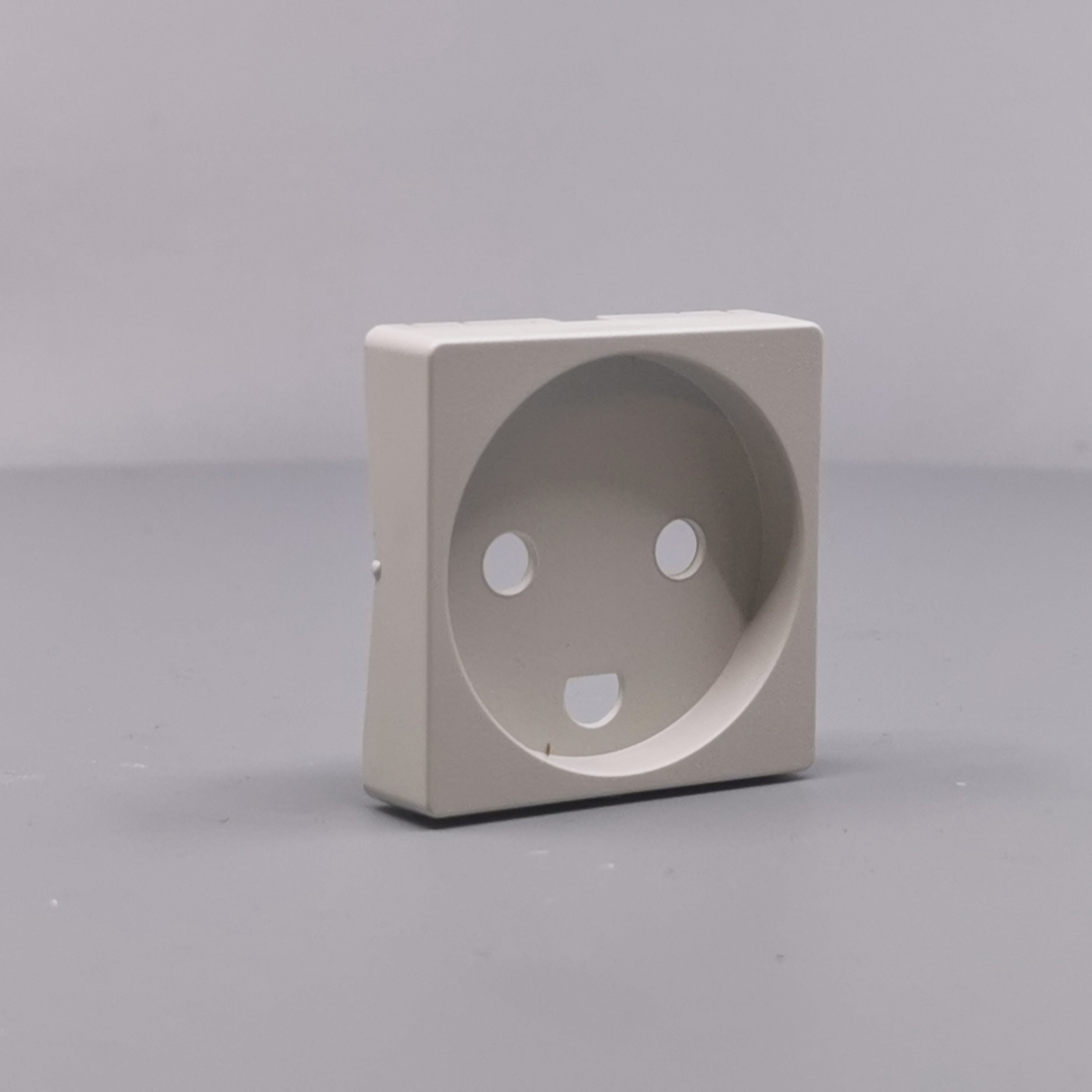 Afdækning for stikkontakt 1 modul gl model lysegrå