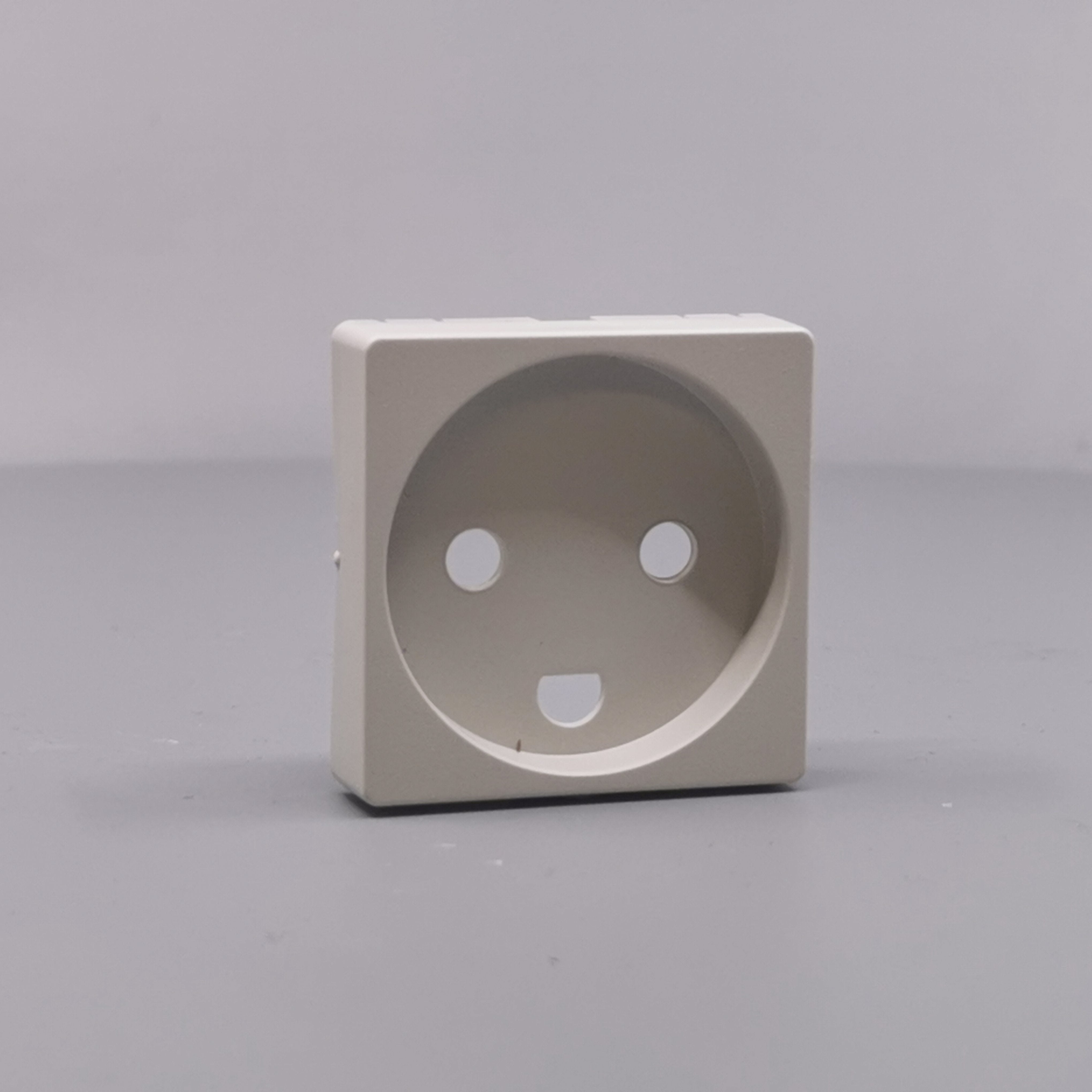 Afdækning for stikkontakt 1 modul gl model lysegrå