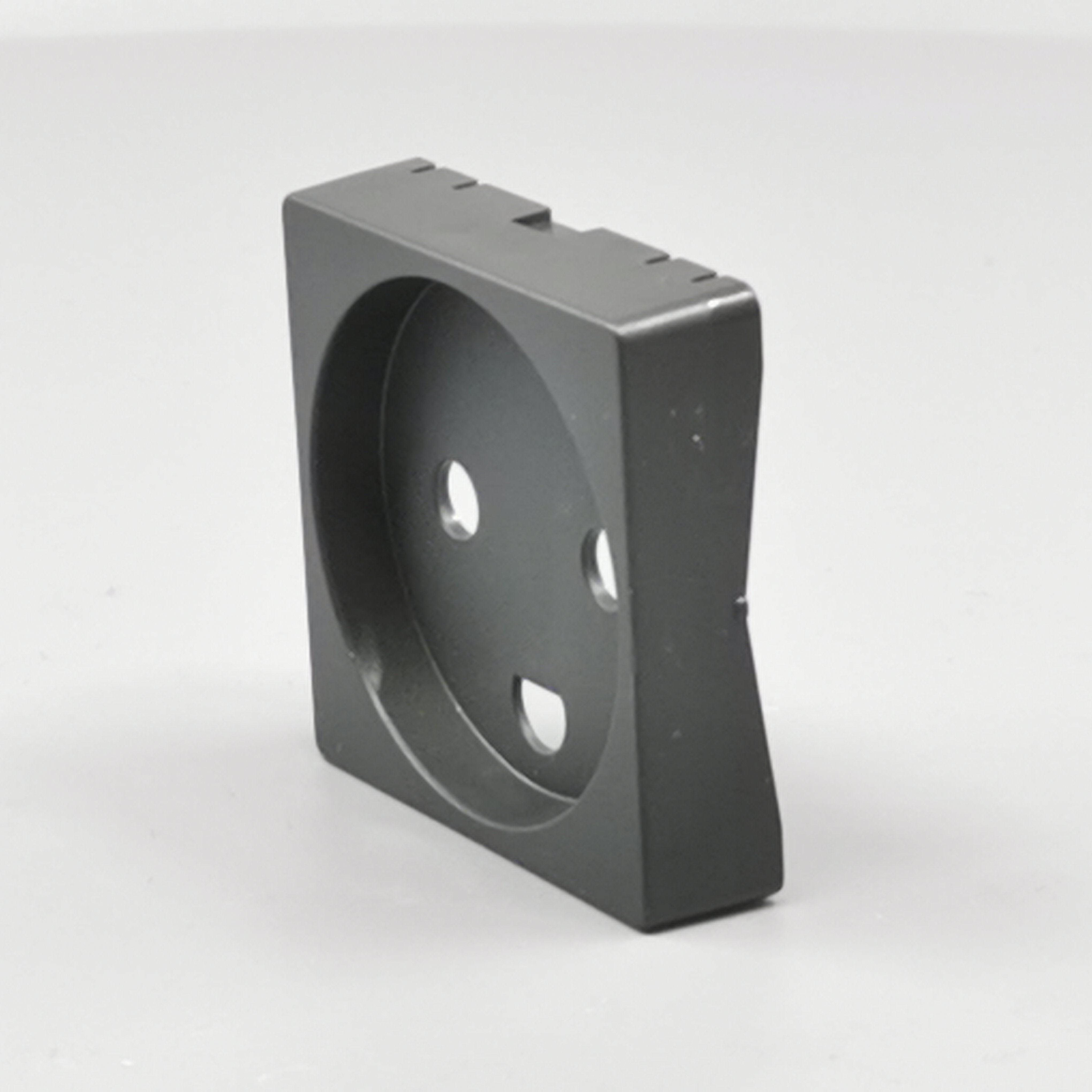 afdækning for stikkontakt 1 modul koksgrå