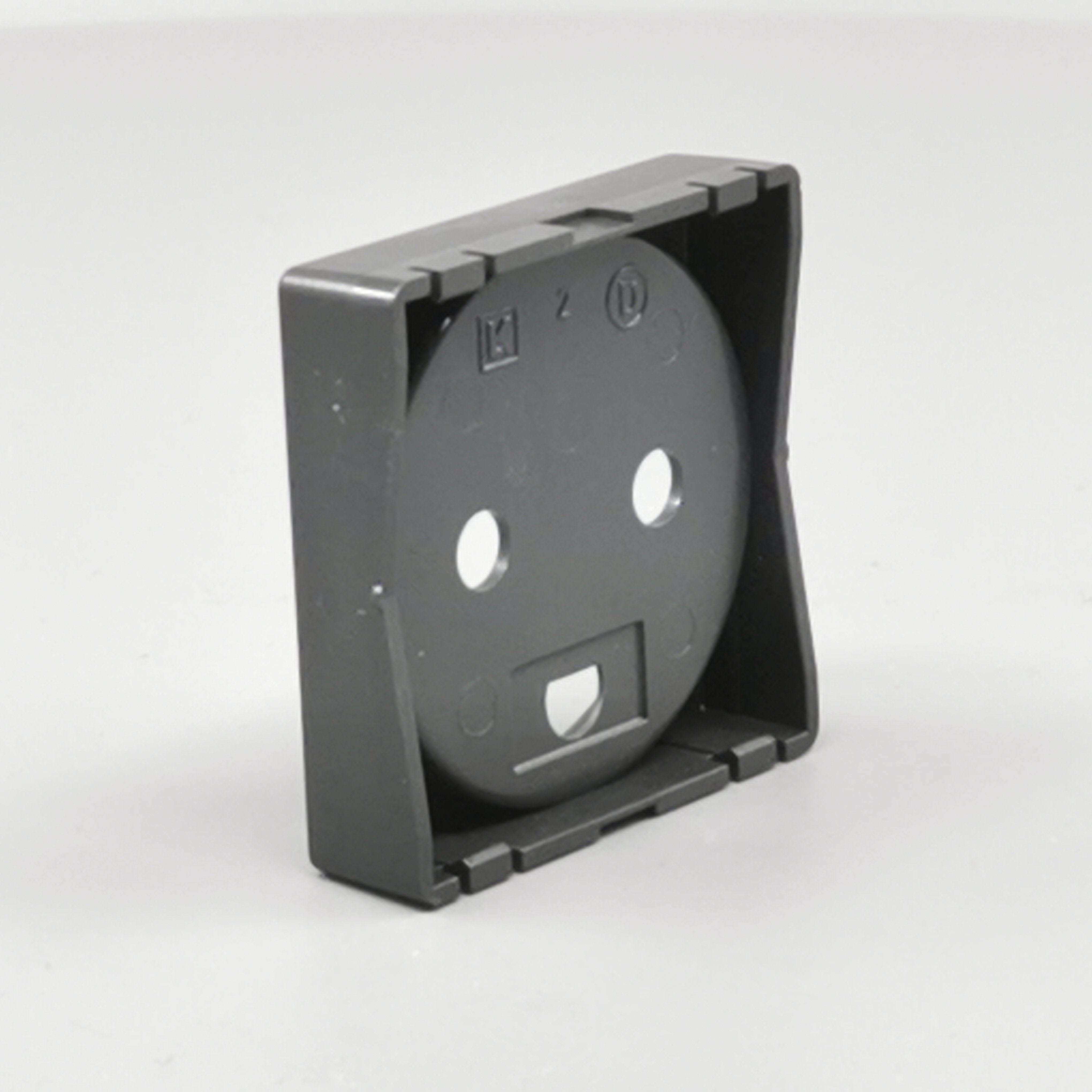 afdækning for stikkontakt 1 modul koksgrå