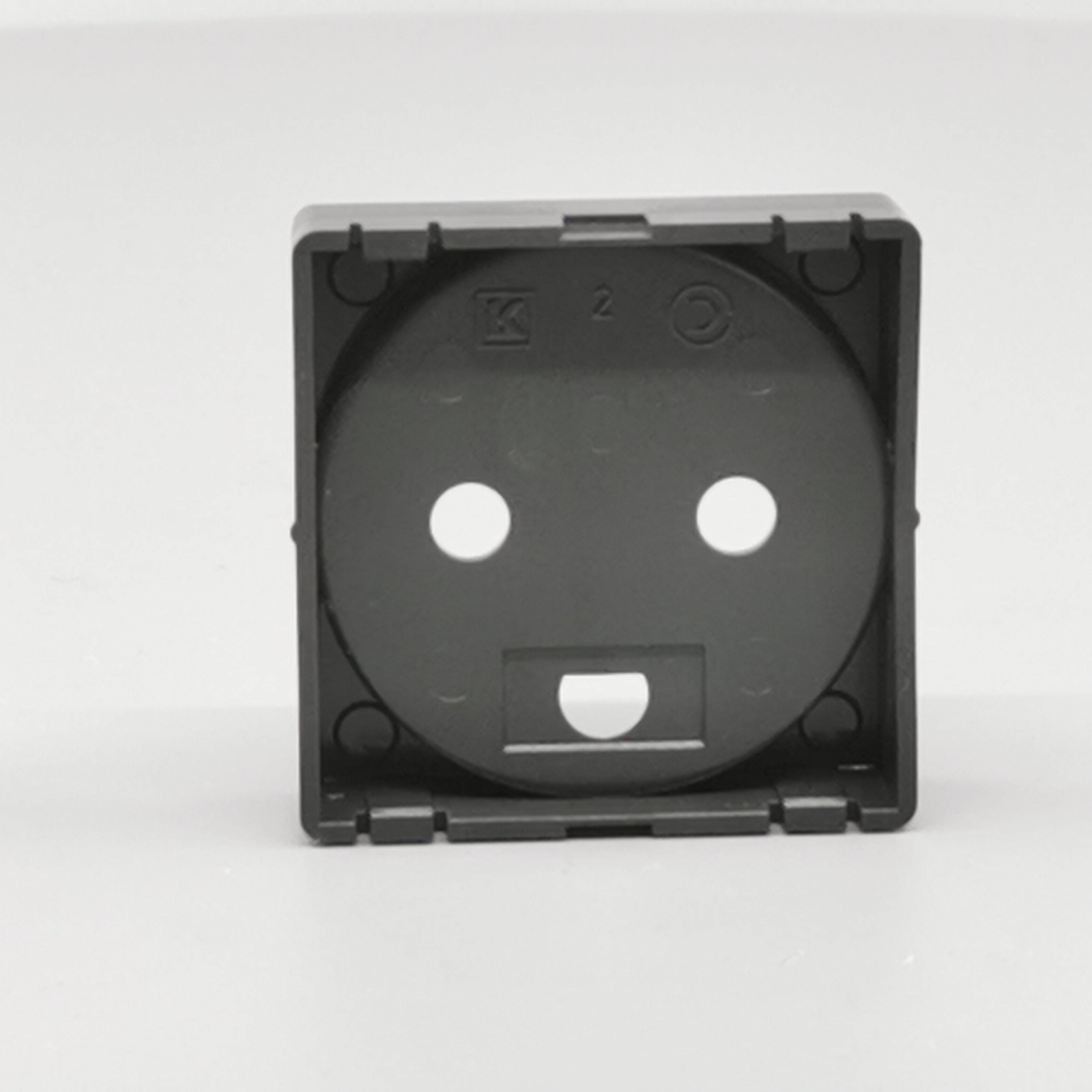 afdækning for stikkontakt 1 modul koksgrå