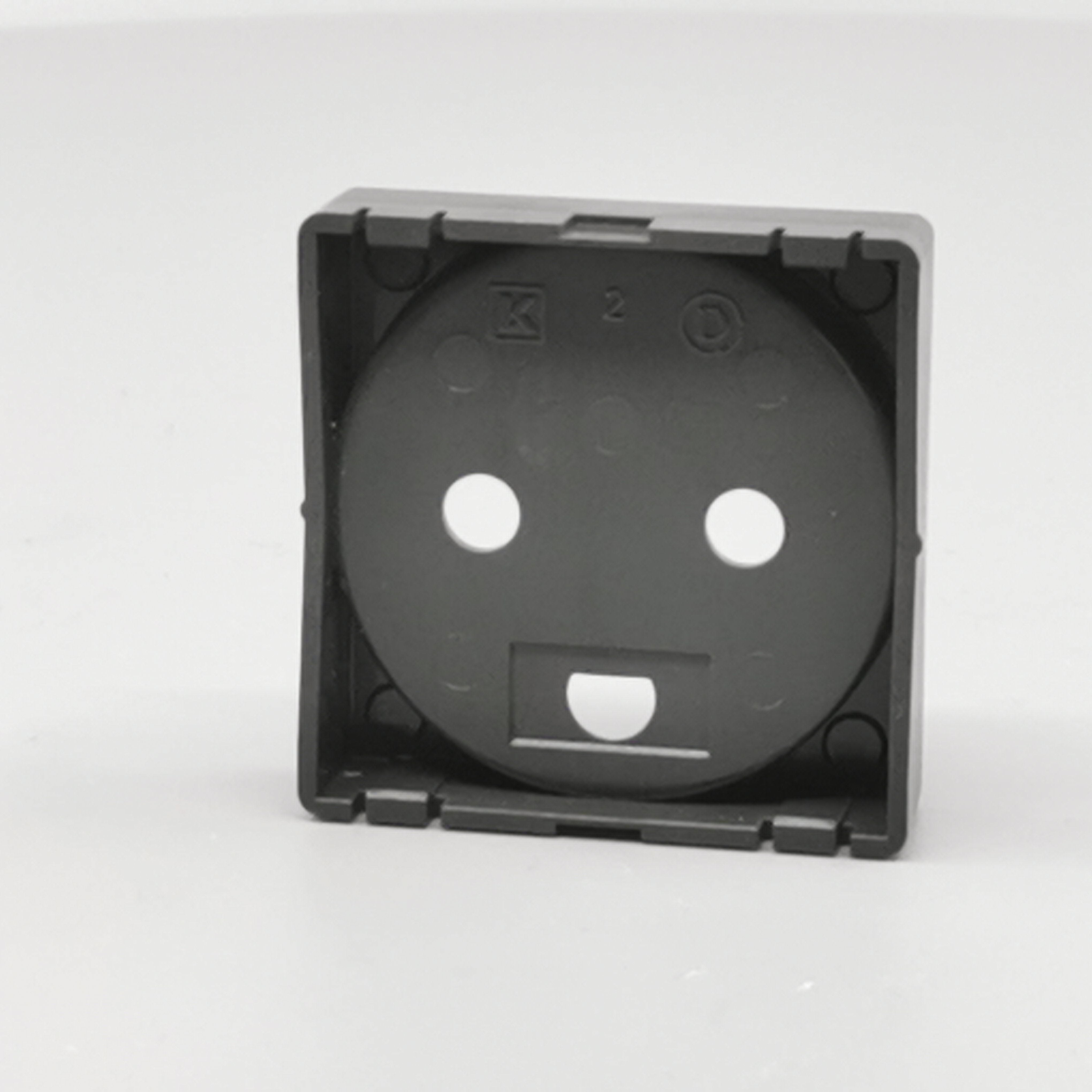 afdækning for stikkontakt 1 modul koksgrå