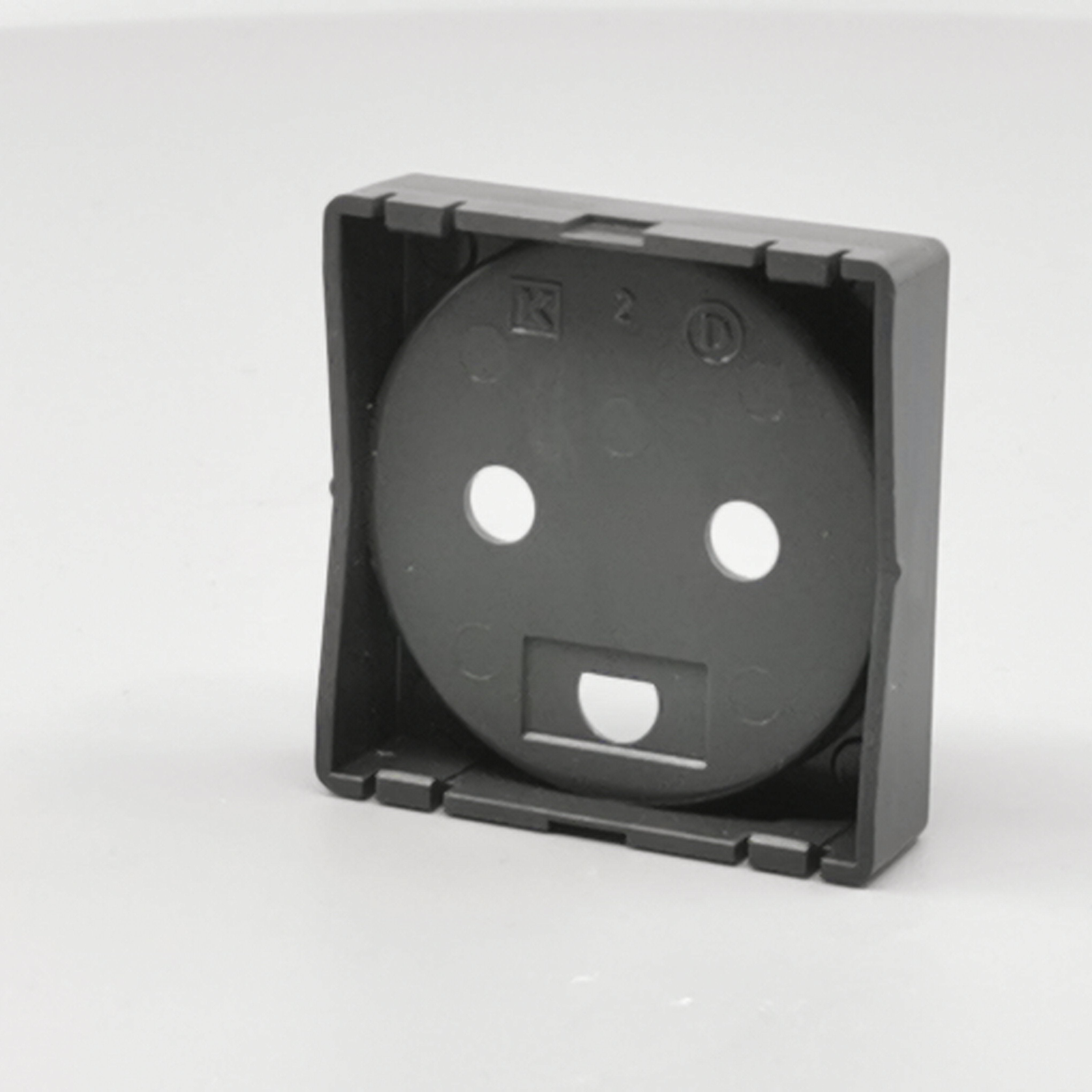 afdækning for stikkontakt 1 modul koksgrå