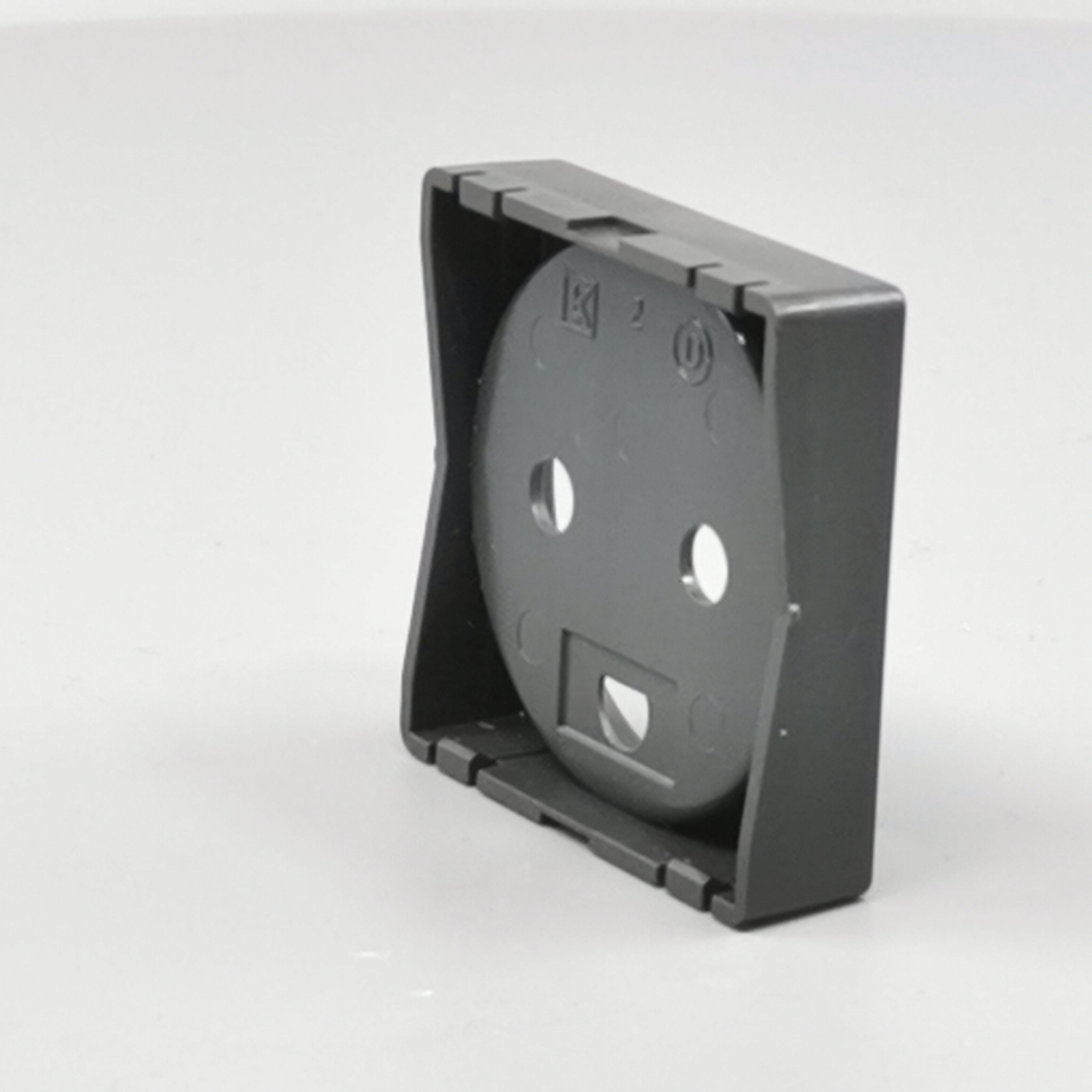 afdækning for stikkontakt 1 modul koksgrå