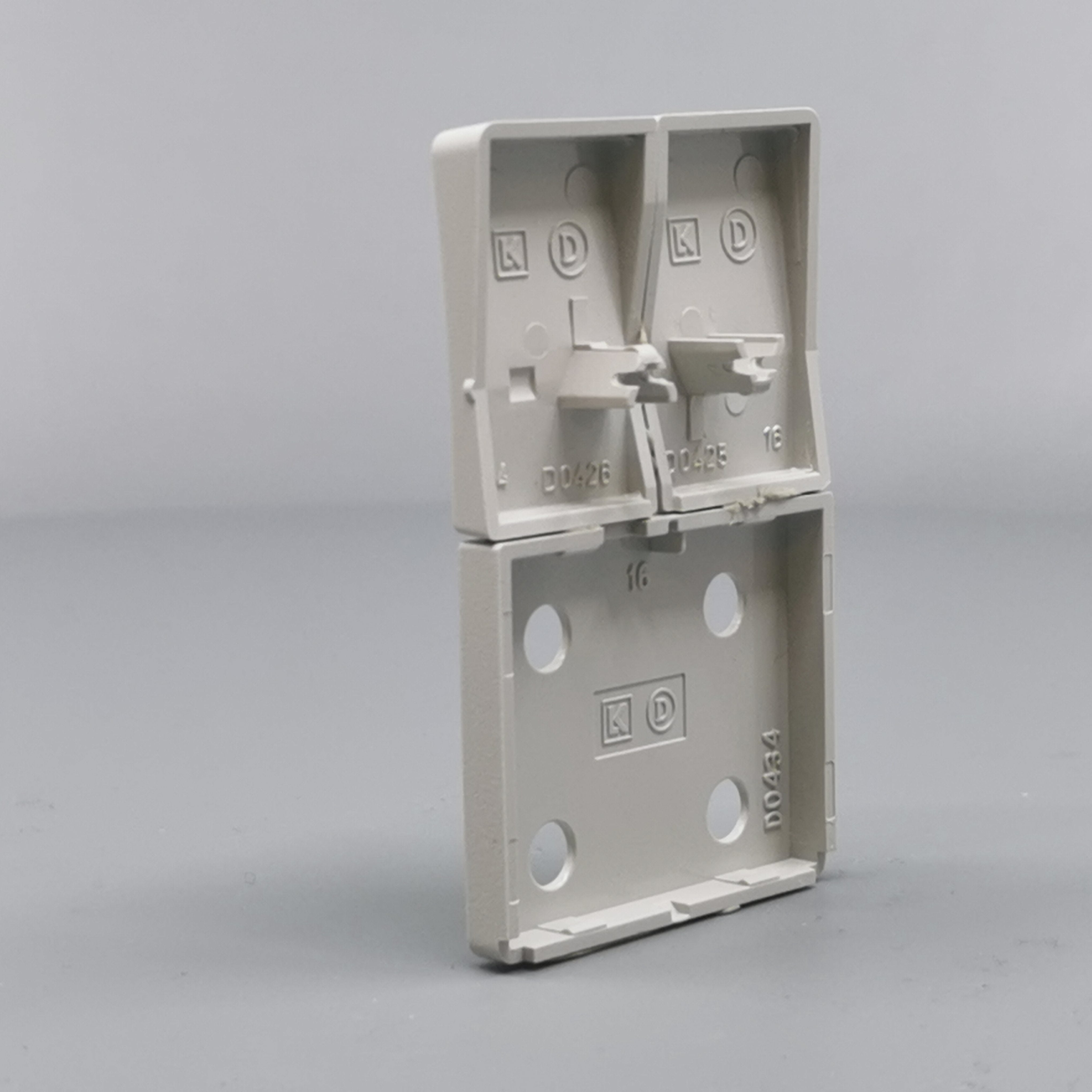 Fuga Tangent dobb stikkontakt lysegrå