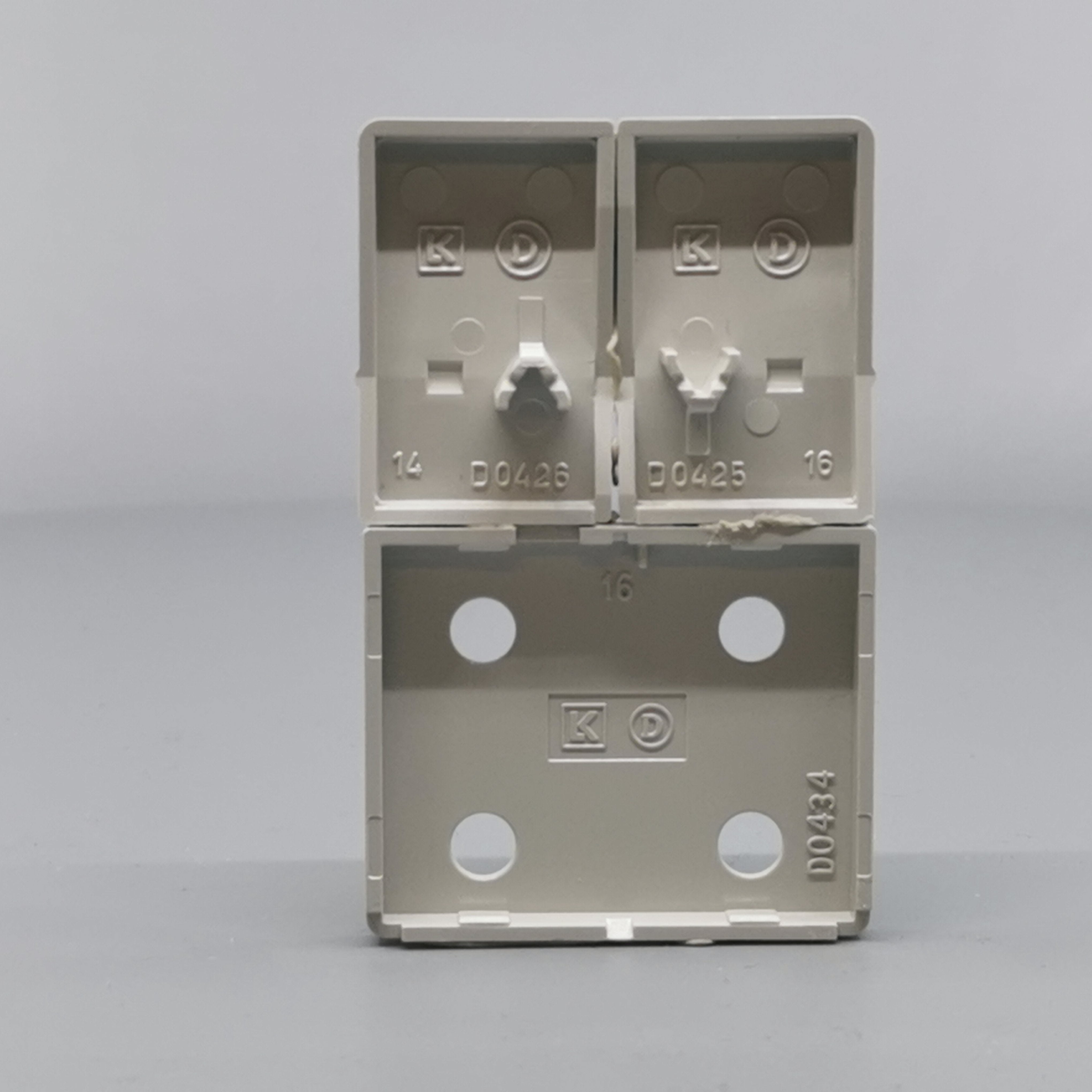 Fuga Tangent dobb stikkontakt lysegrå