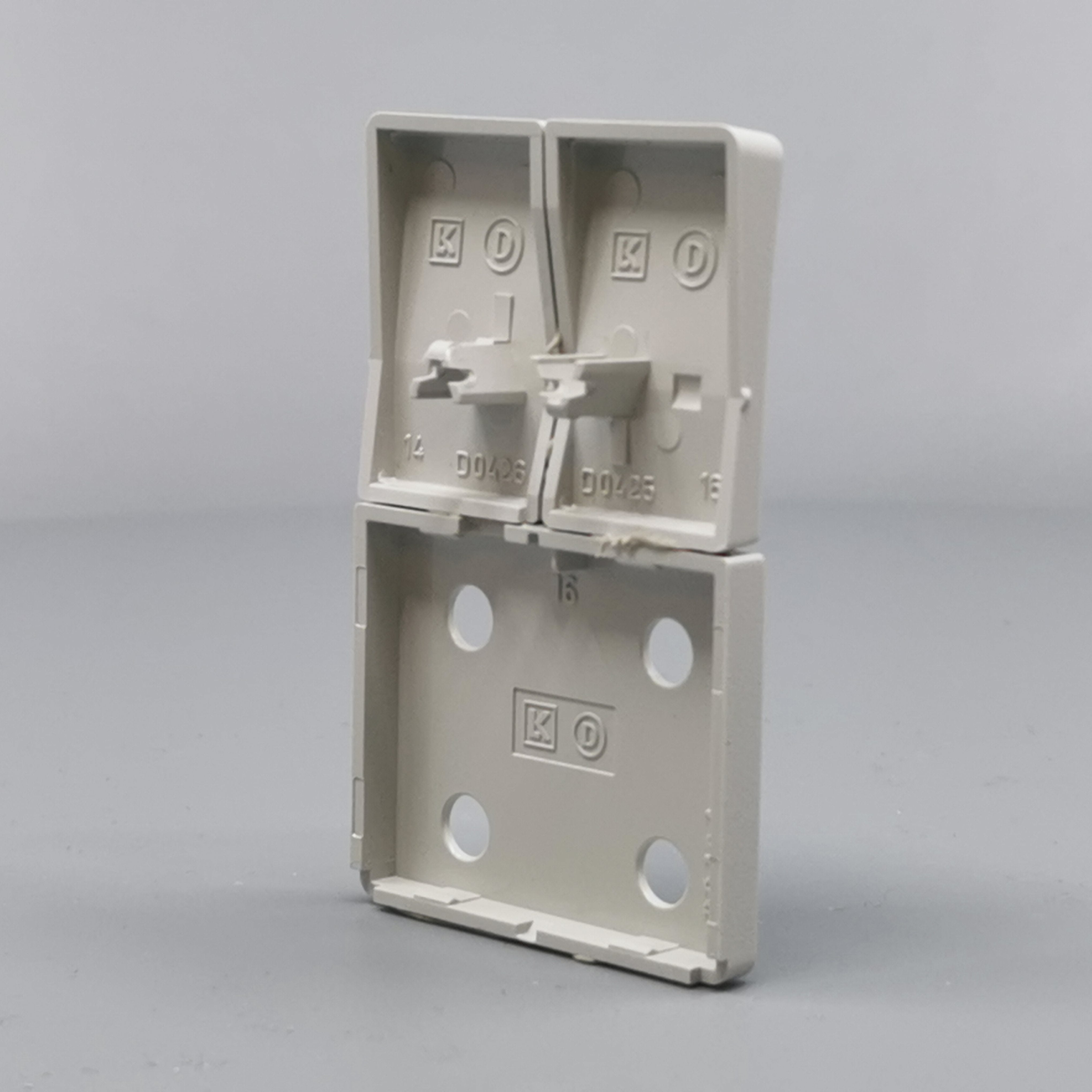 Fuga Tangent dobb stikkontakt lysegrå