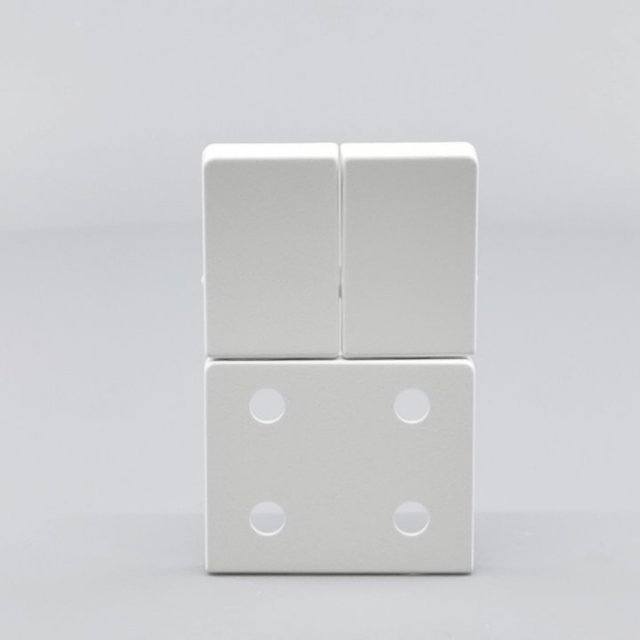 Fuga Tangent dobb stikkontakt hvid