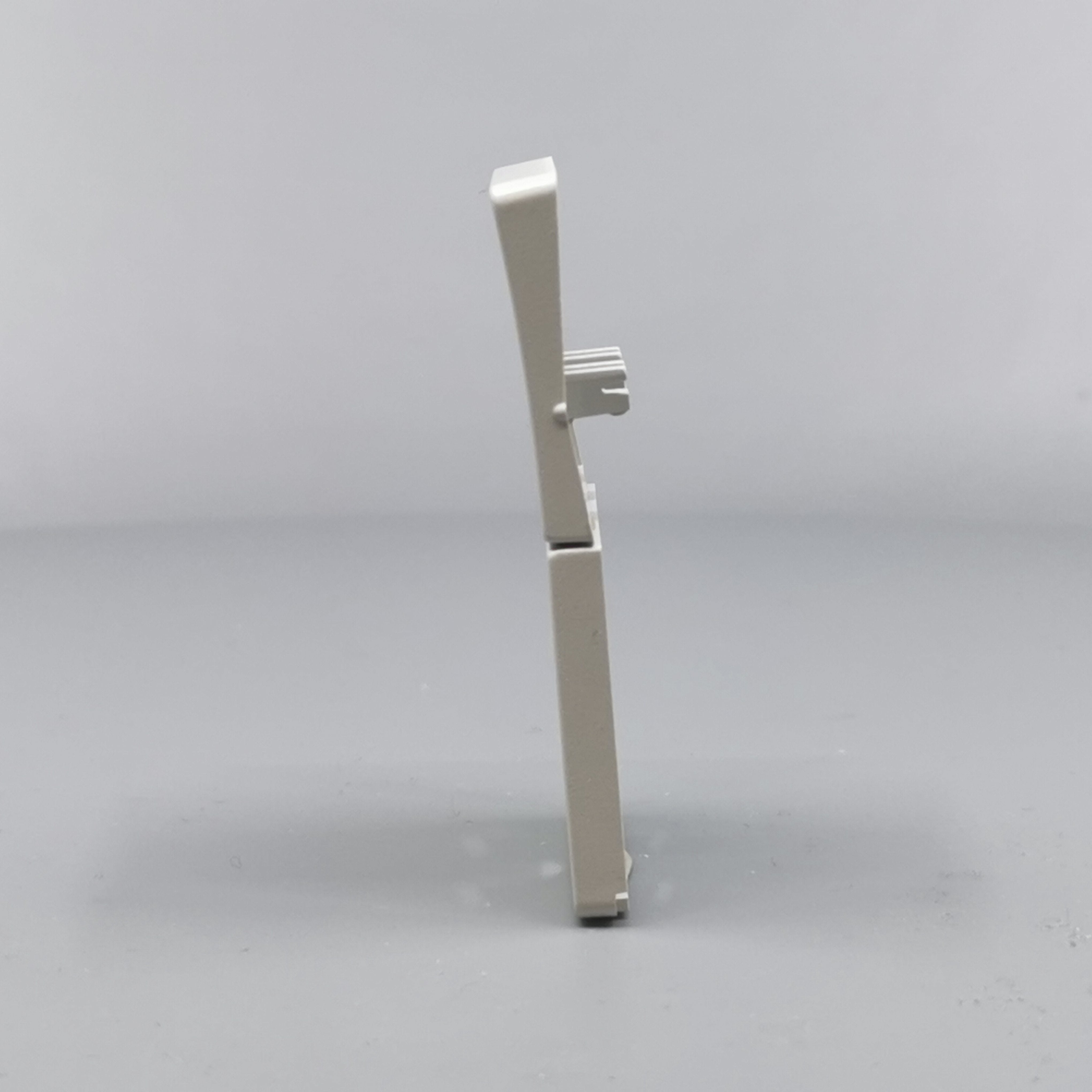 LK Fuga afdækning til stikkon. m. jord og 2-pol afbryder - lysegrå