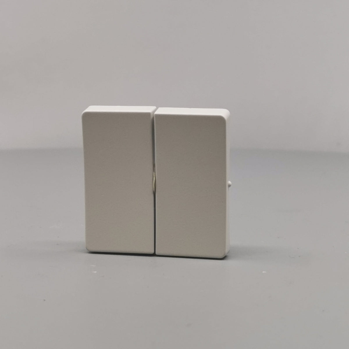 LK Fuga tangentsæt til dobbeltafbryder, gammel model - lysegrå (360° frame 2)