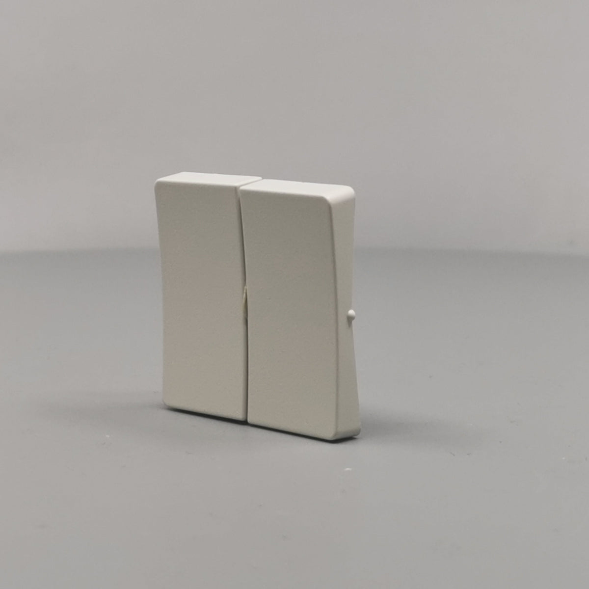 LK Fuga tangentsæt til dobbeltafbryder, gammel model - lysegrå (360° frame 4)