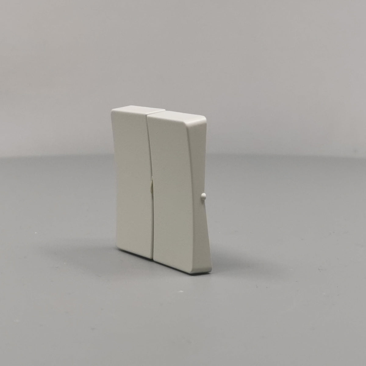 LK Fuga tangentsæt til dobbeltafbryder, gammel model - lysegrå (360° frame 5)
